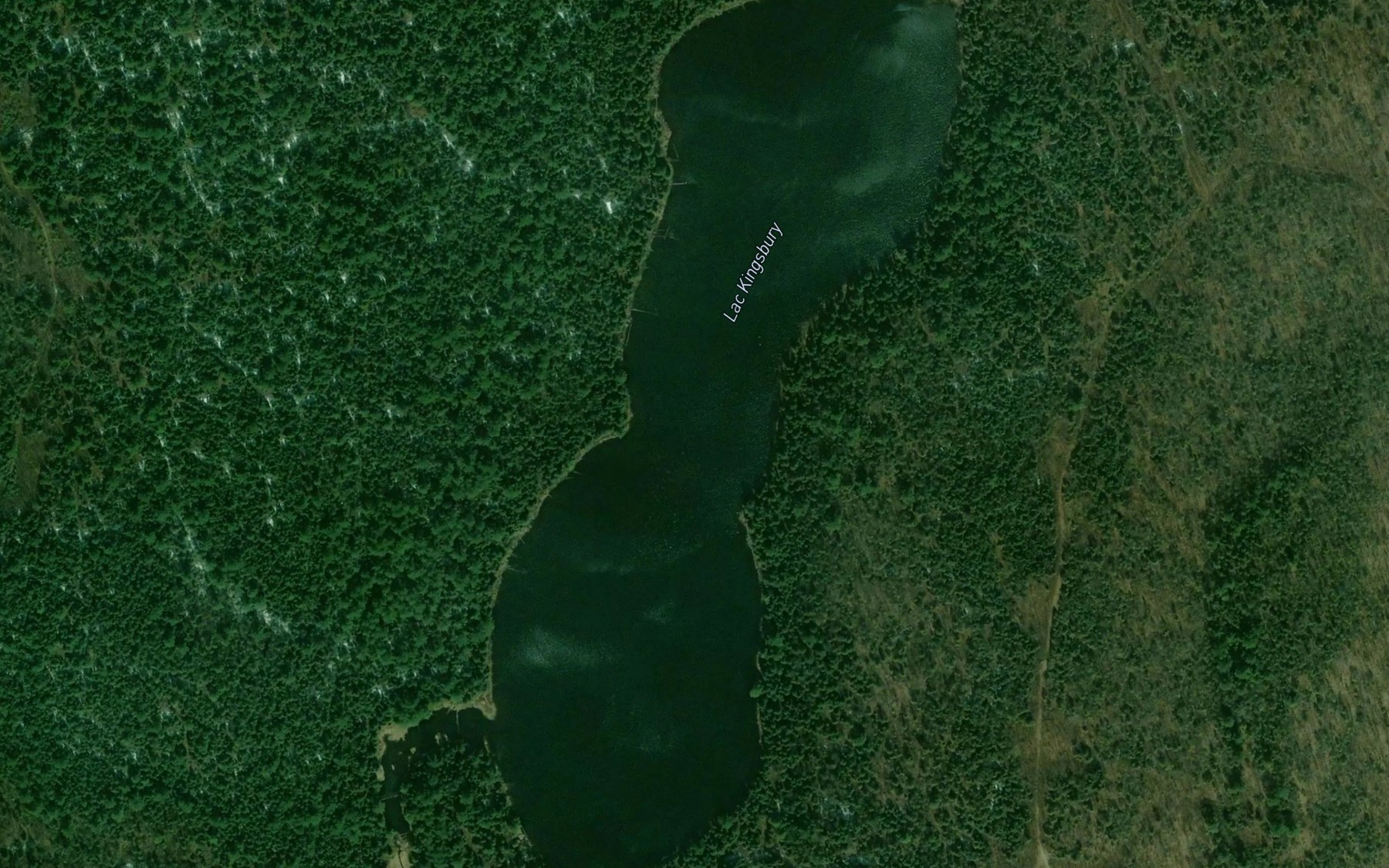 Satellite map of the Lac Kingsbury