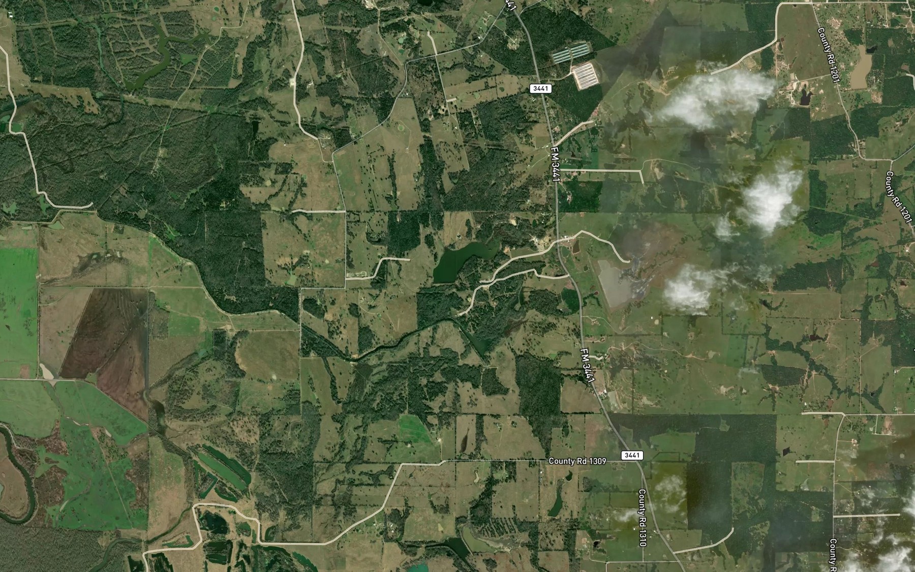 Satellite map of the Soil Conservation Service Site 1 Reservoir