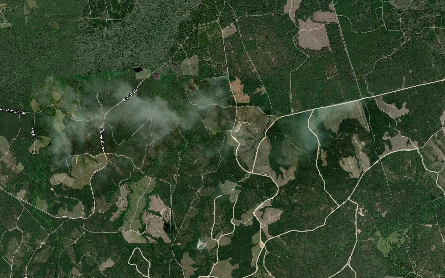 Satellite map of the Harris Spring