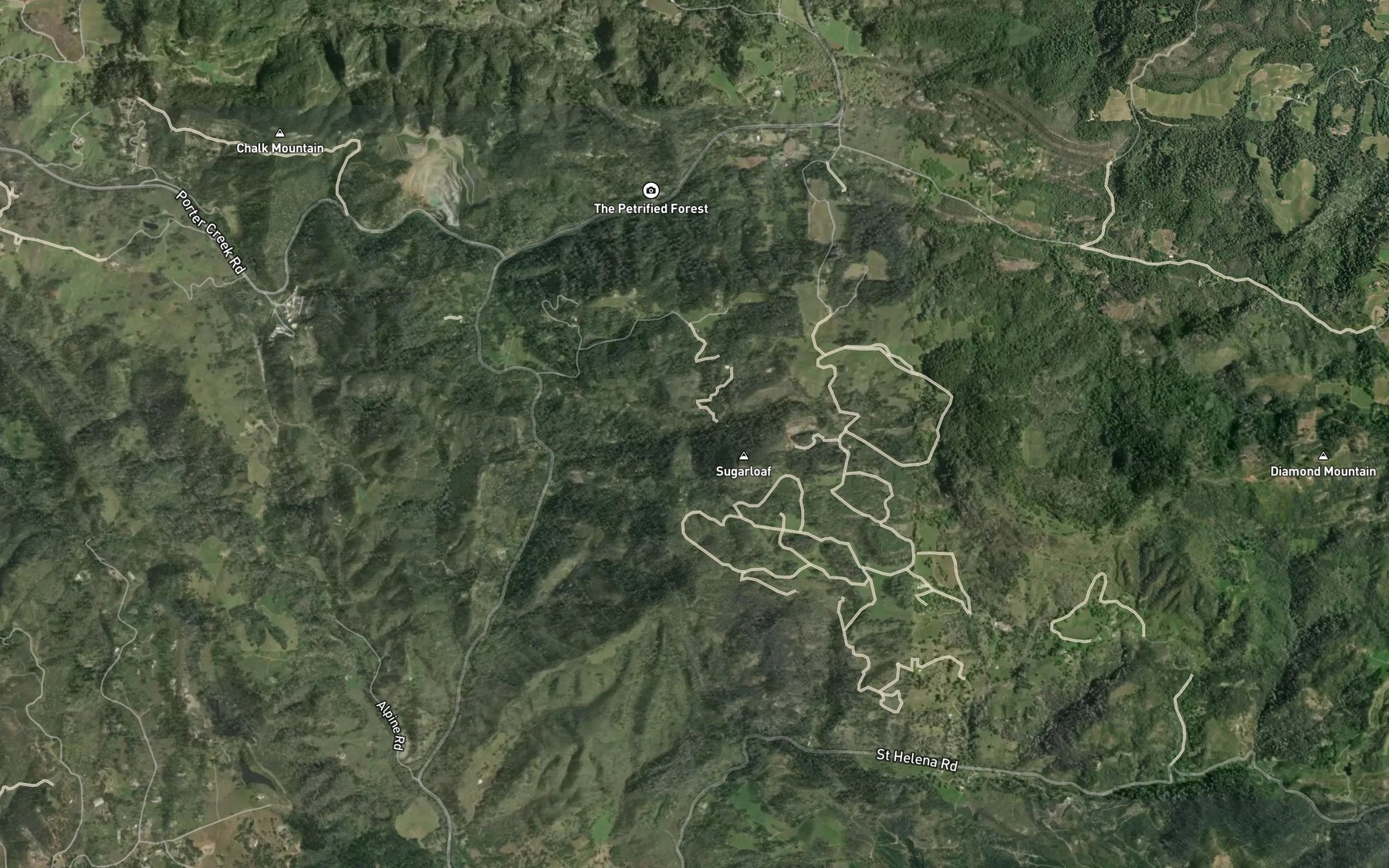 Satellite map of the Deadhorse Creek