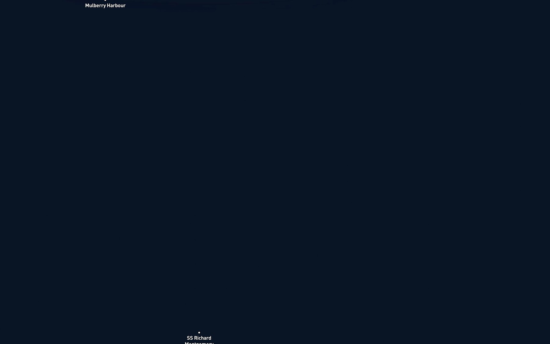 Satellite map of the Thames Estuary