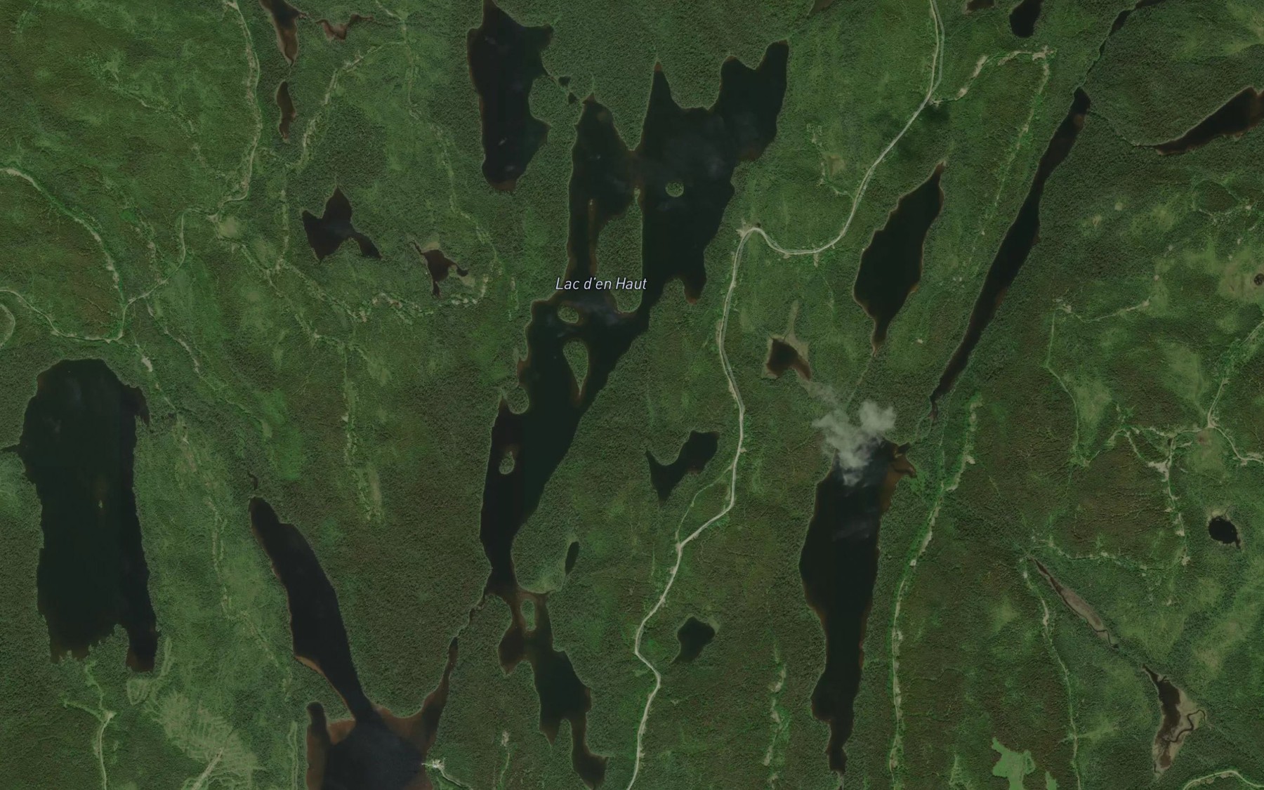 Satellite map of the Lac d'en Haut