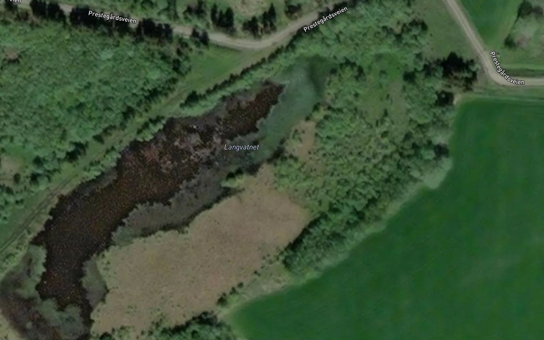 Satellite map of the Langvatnet