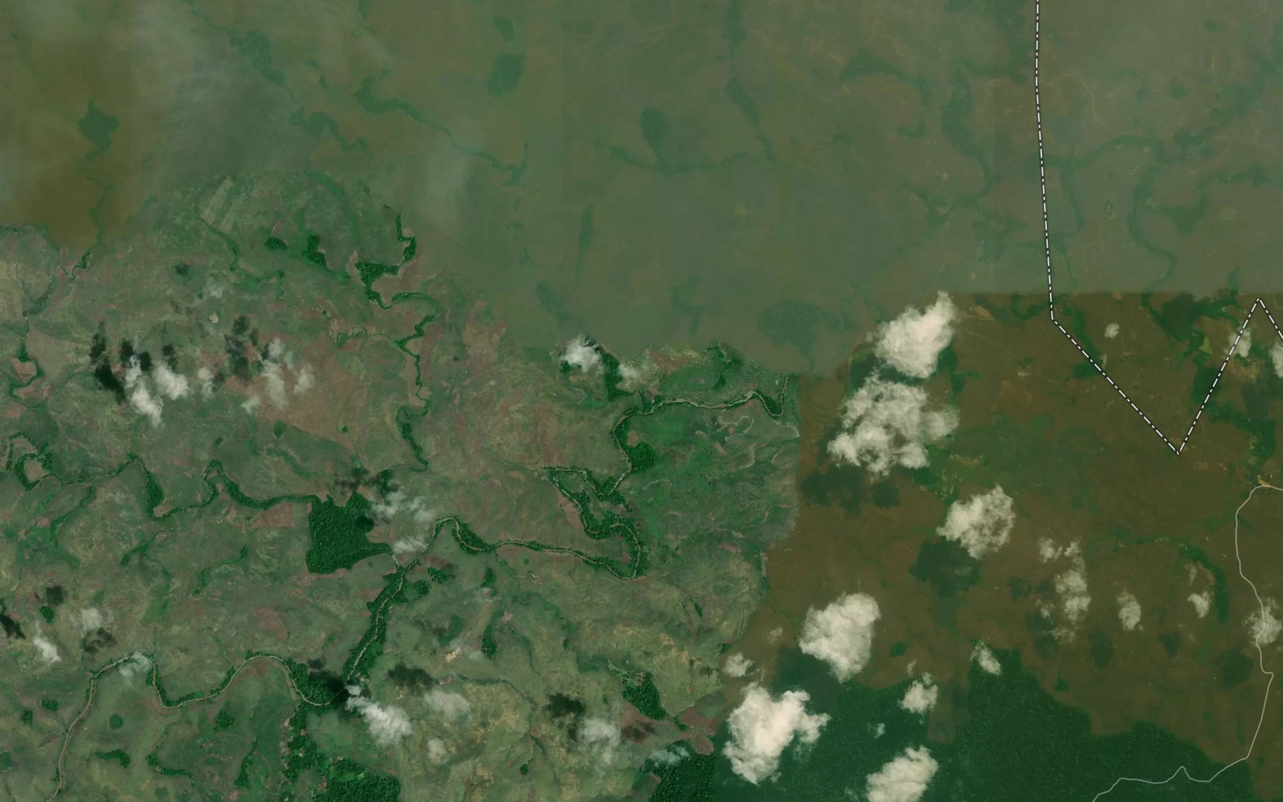 Satellite map of the Okagnama