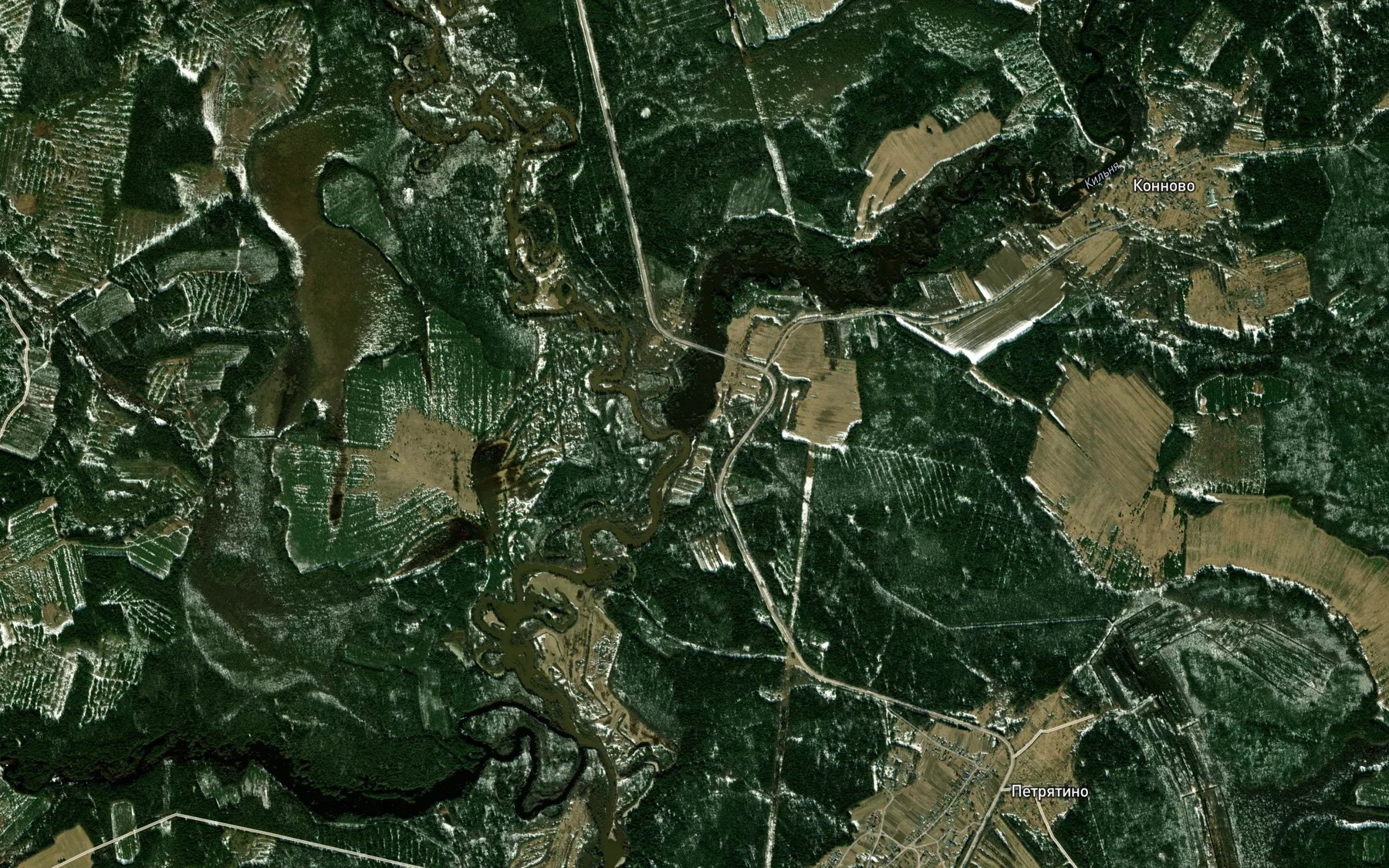 Satellite map of the Kil'nya