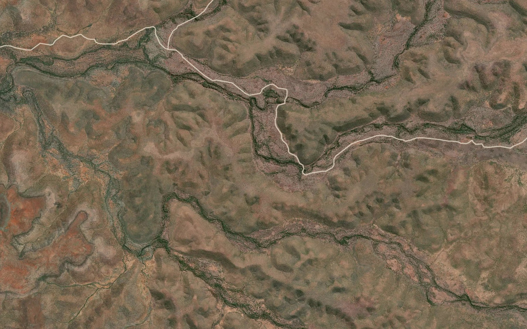 Satellite map of the Delamere Creek