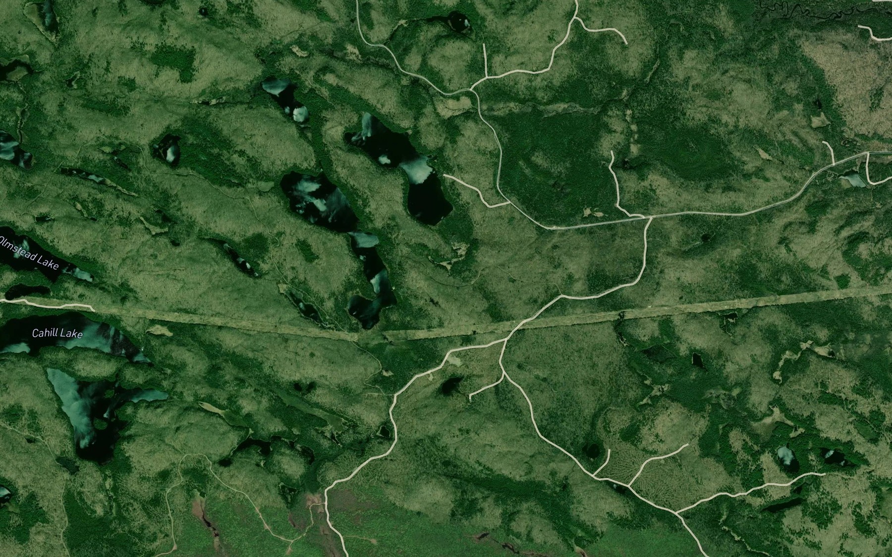 Satellite map of the Lac Gauvreau