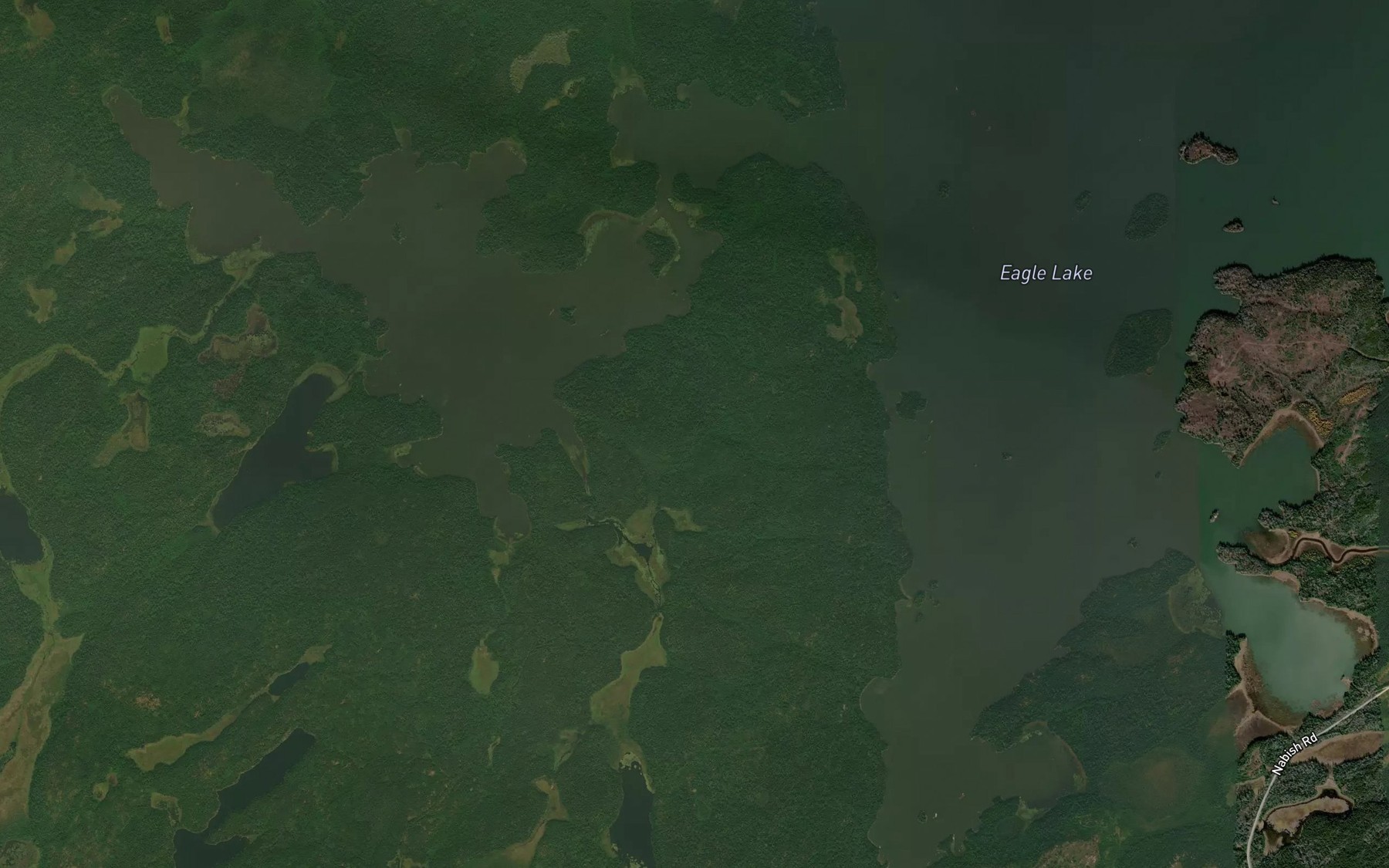 Satellite map of the Froghead Bay