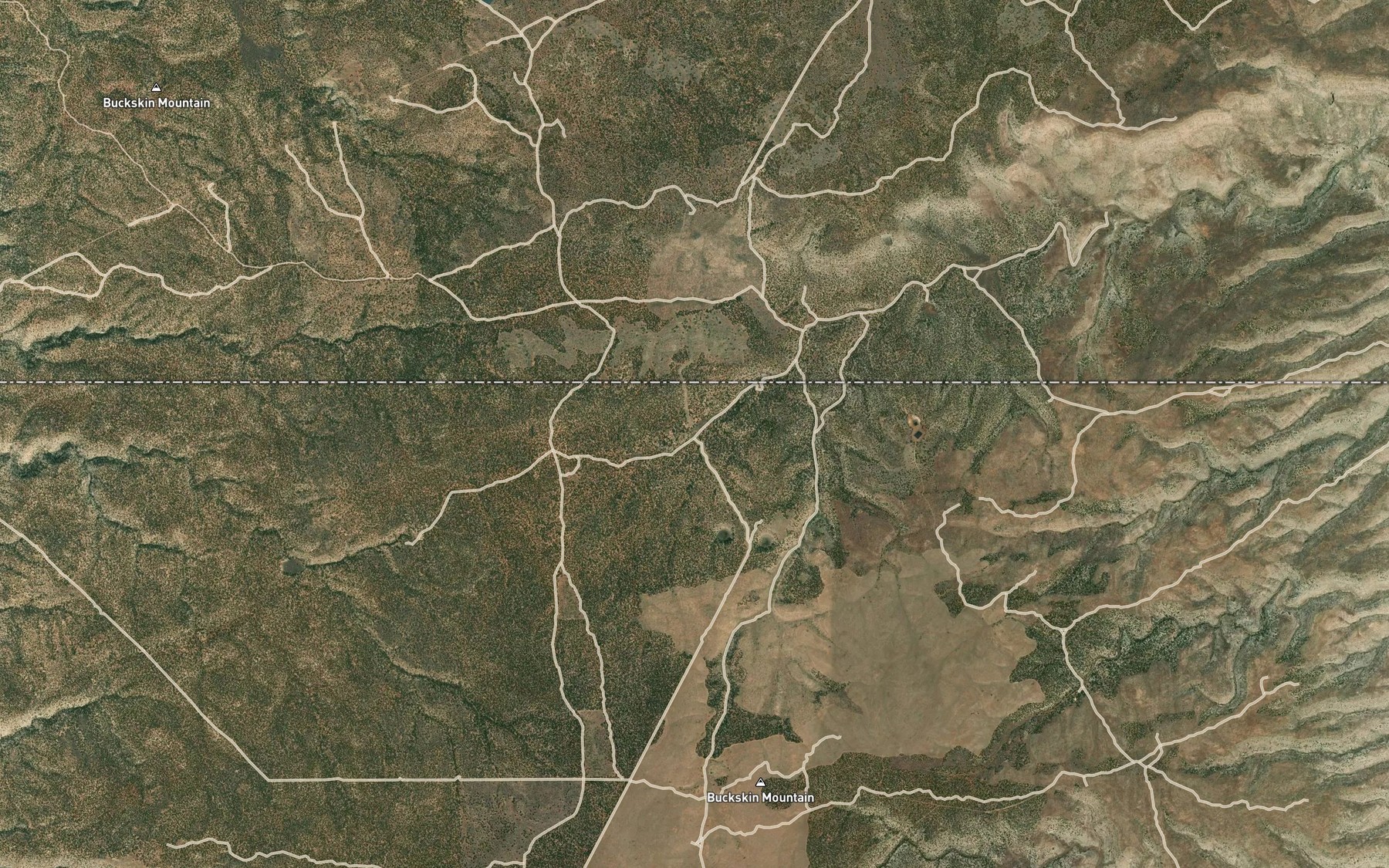 Satellite map of the Maries Reservoir