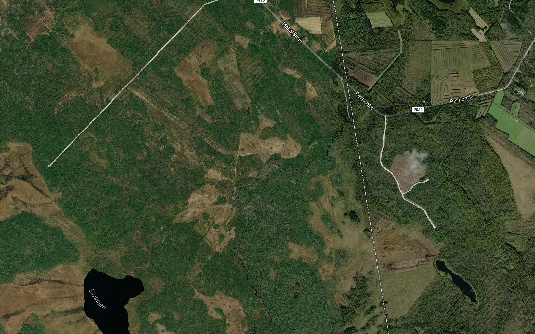 Satellite map of the Saaresmaankoski