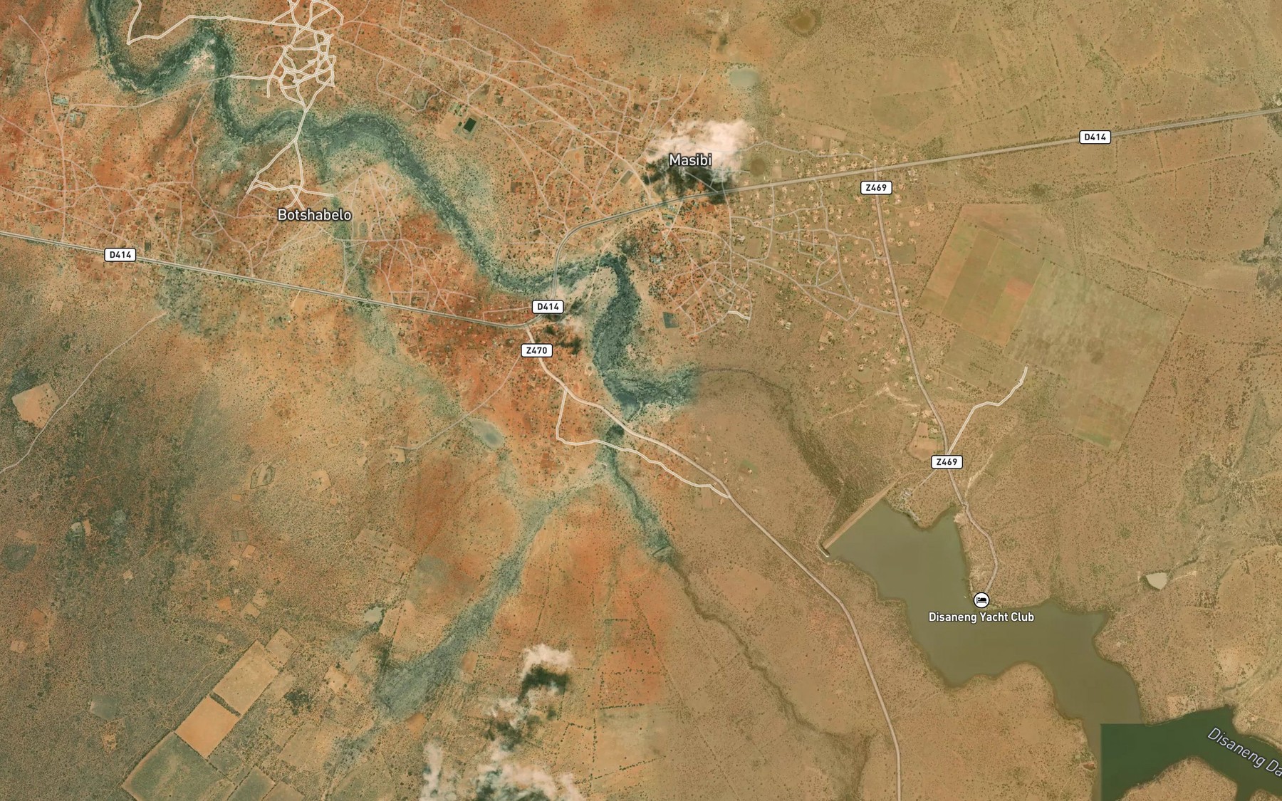 Satellite map of the Kabe