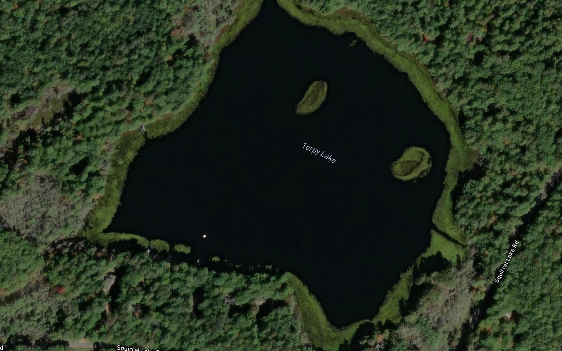 Satellite map of the Torpy Lake