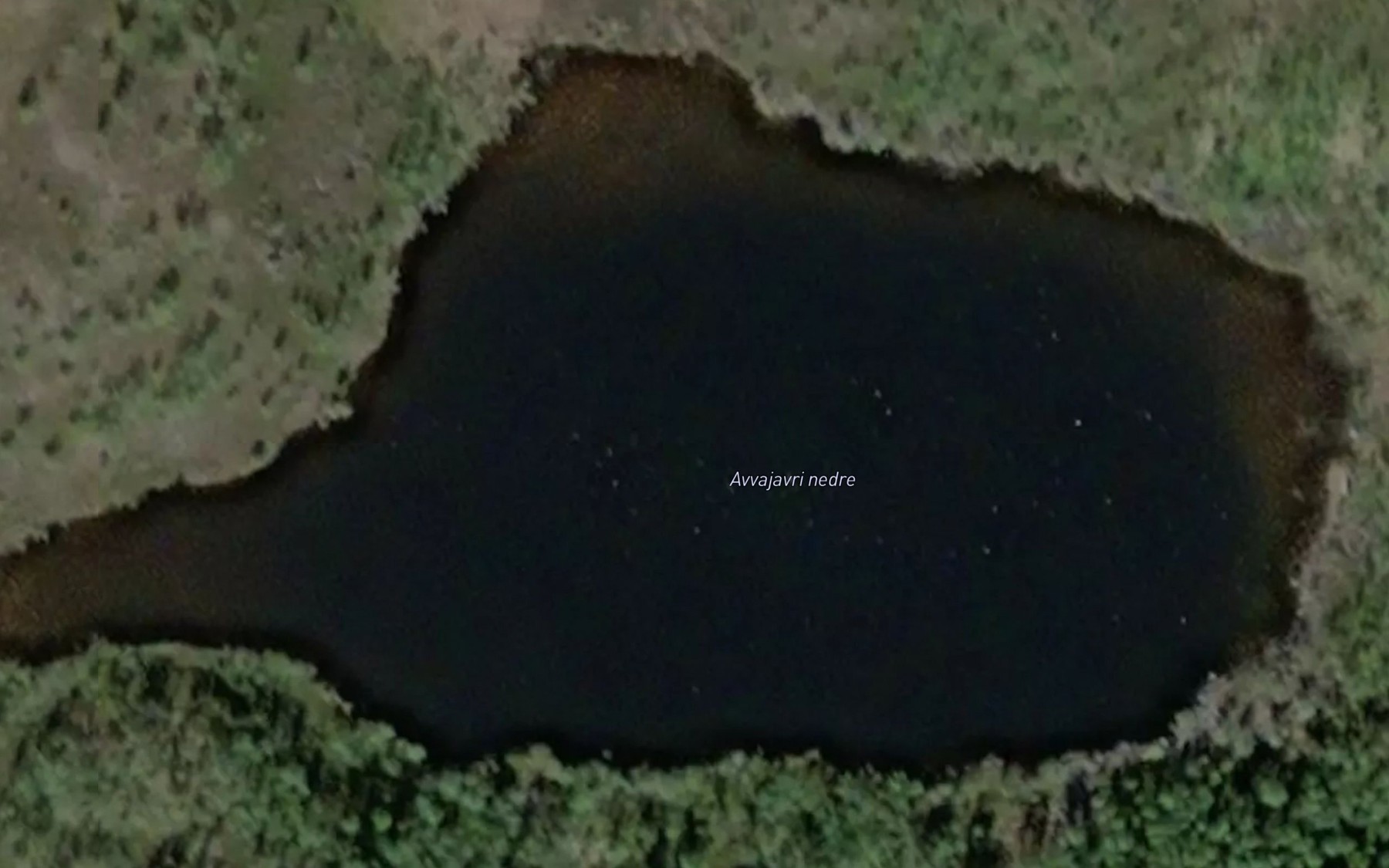 Satellite map of the Avvajavri nedre