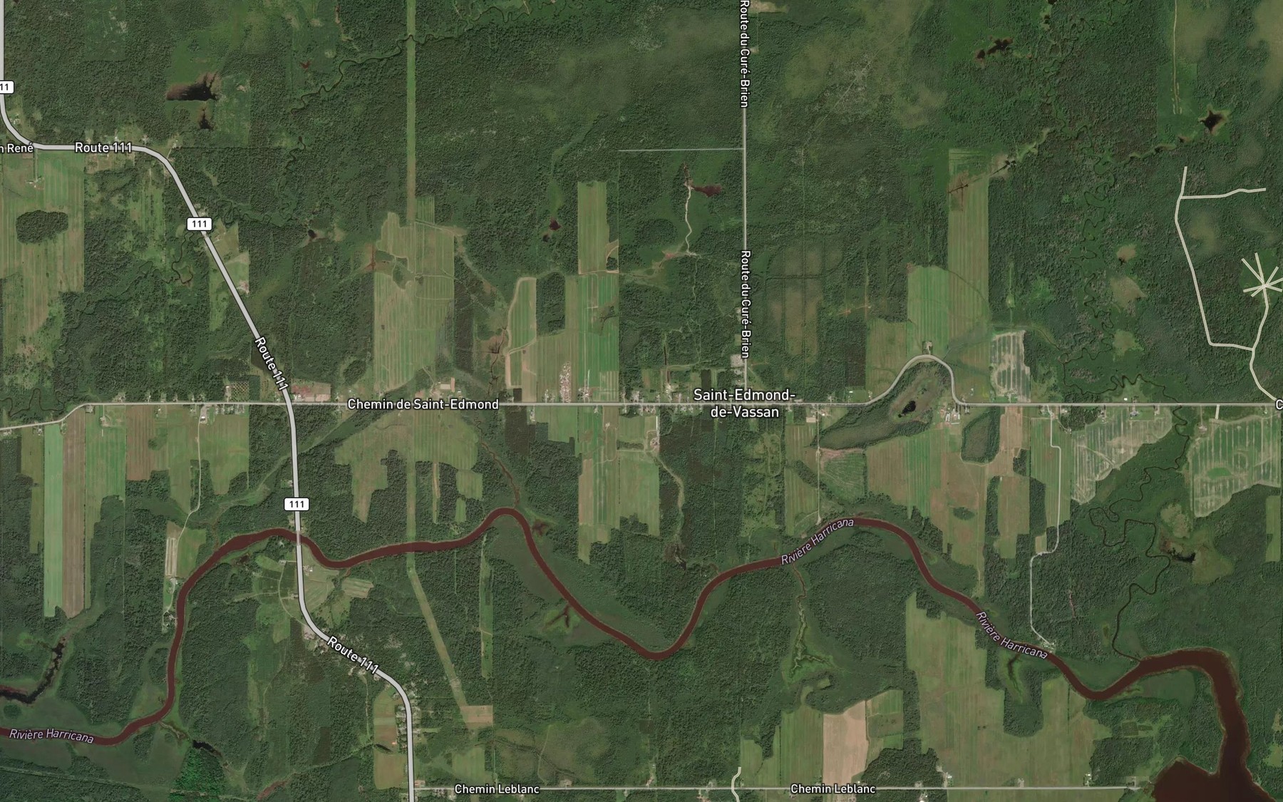 Satellite map of the Ruisseau Chateauneuf