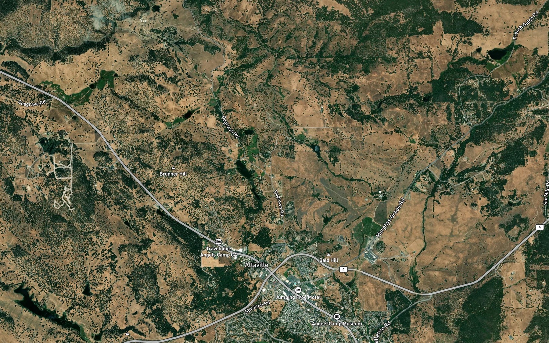 Satellite map of the Jupiter Ditch