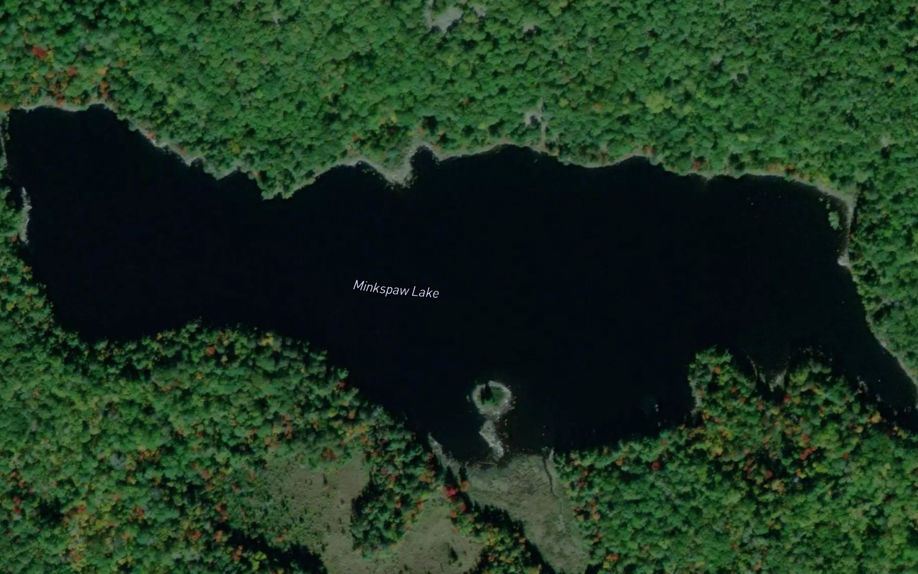 Satellite map of the Minkspaw Lake