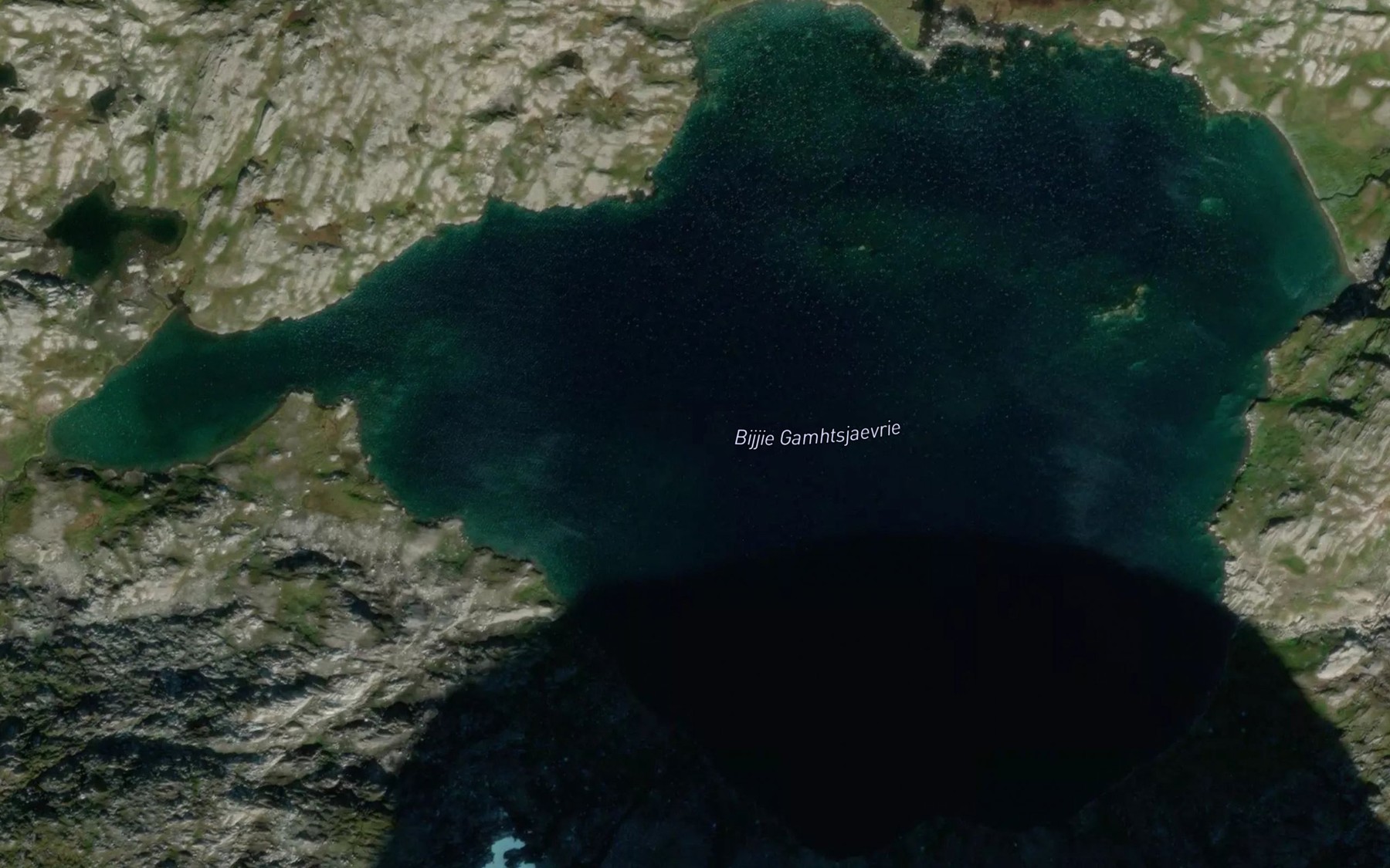 Satellite map of the Gamhtsjaevrie,bijjie