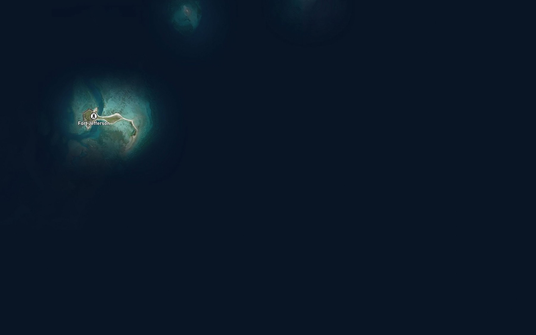 Satellite map of the Southeast Channel