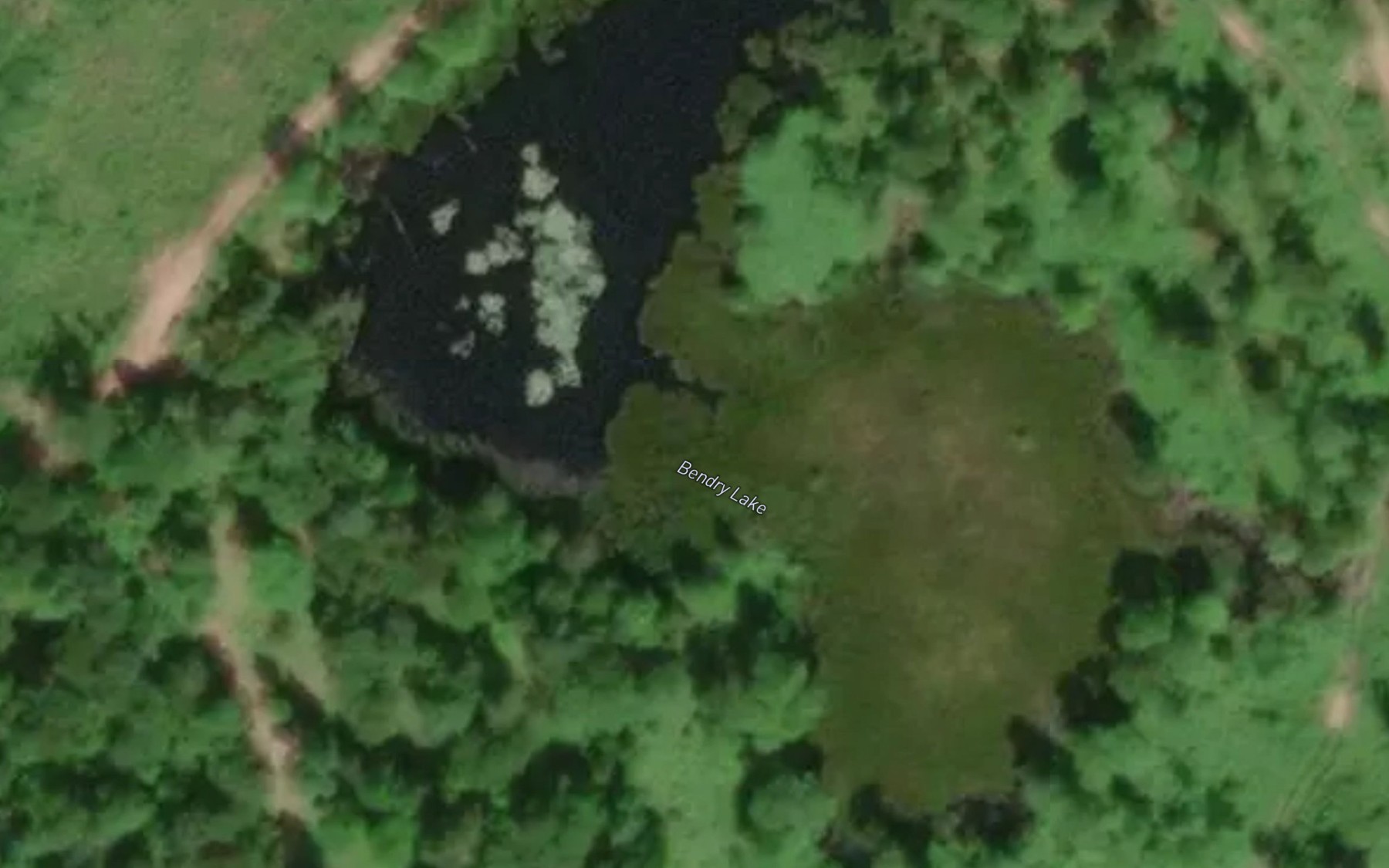 Satellite map of the Bendry Lake