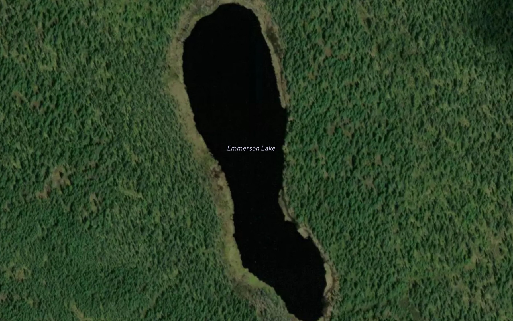 Satellite map of the Emmerson Lake