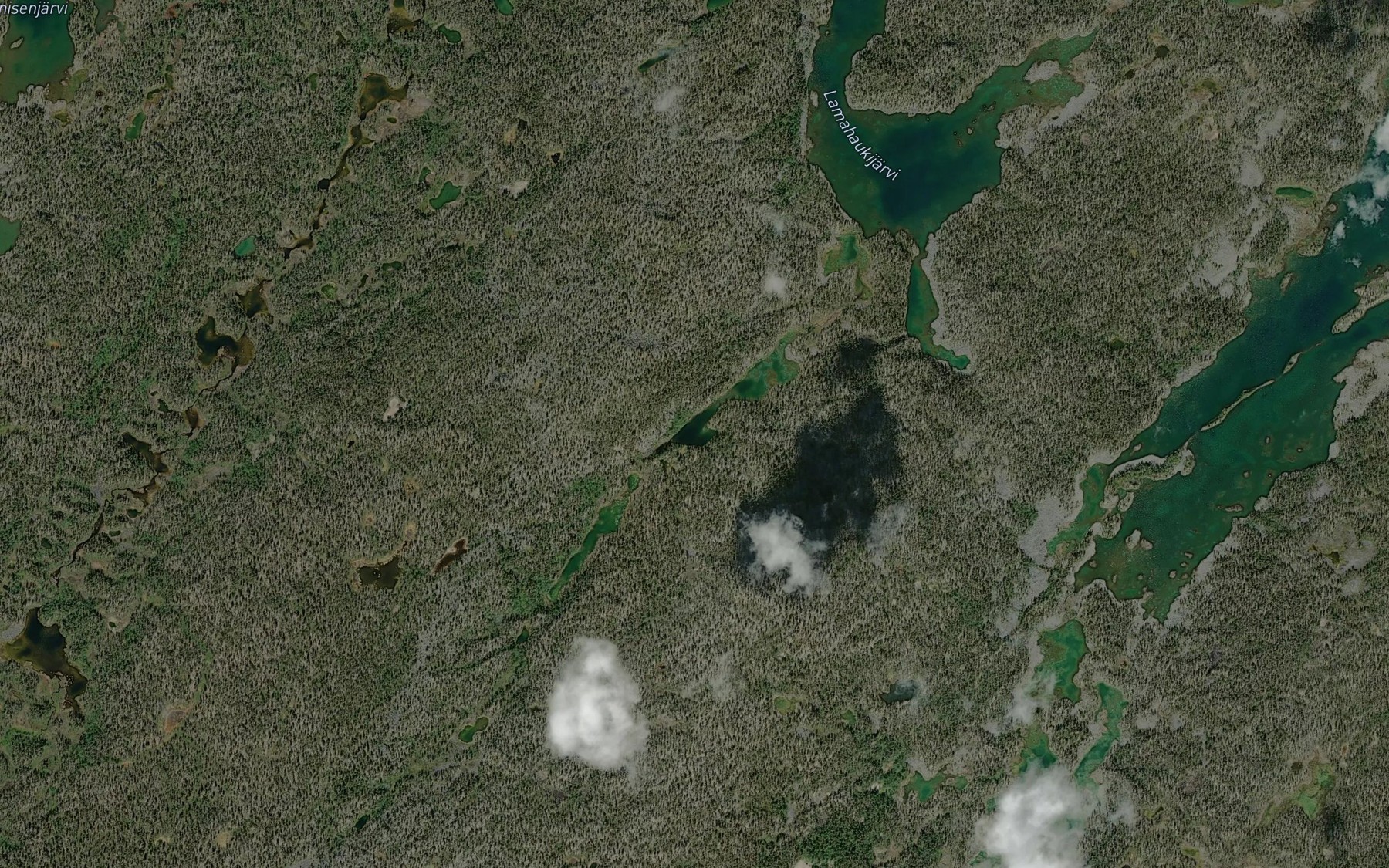 Satellite map of the Naatakurunlammet