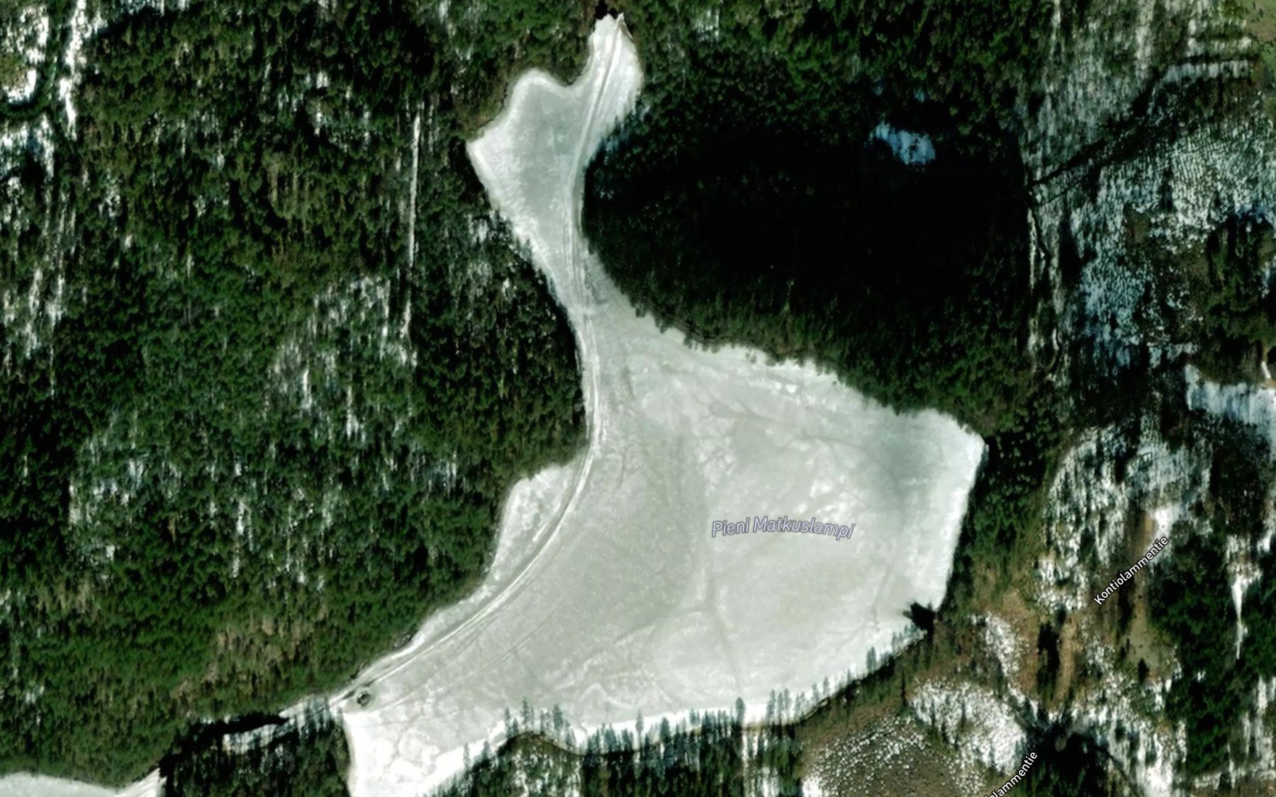 Satellite map of the Pieni Matkuslampi