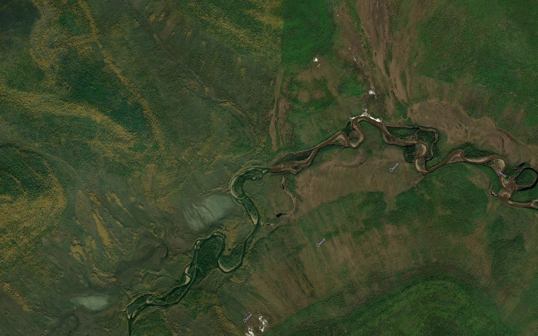 Satellite map of the Khodyulakh
