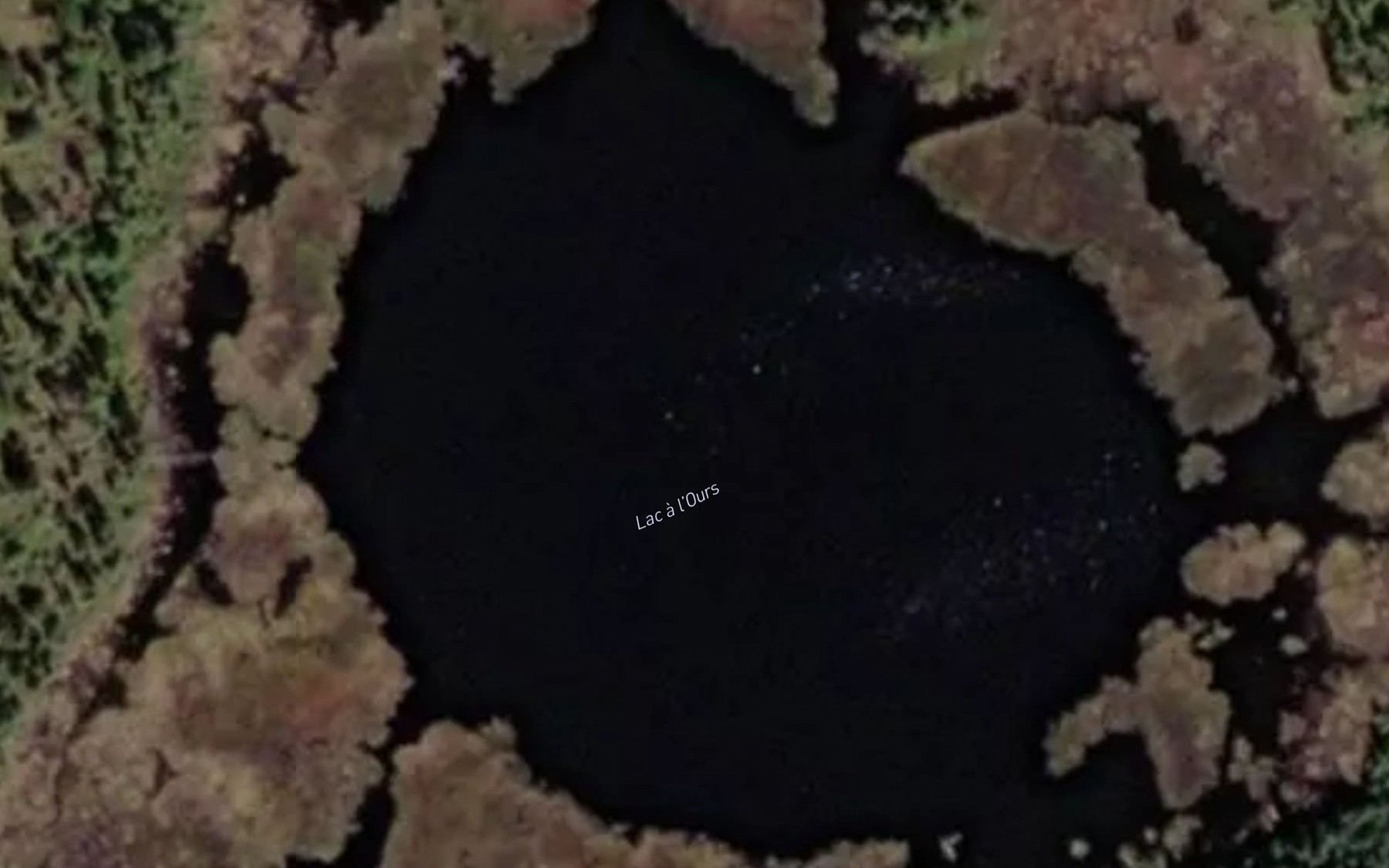 Satellite map of the Lac a l'Ours