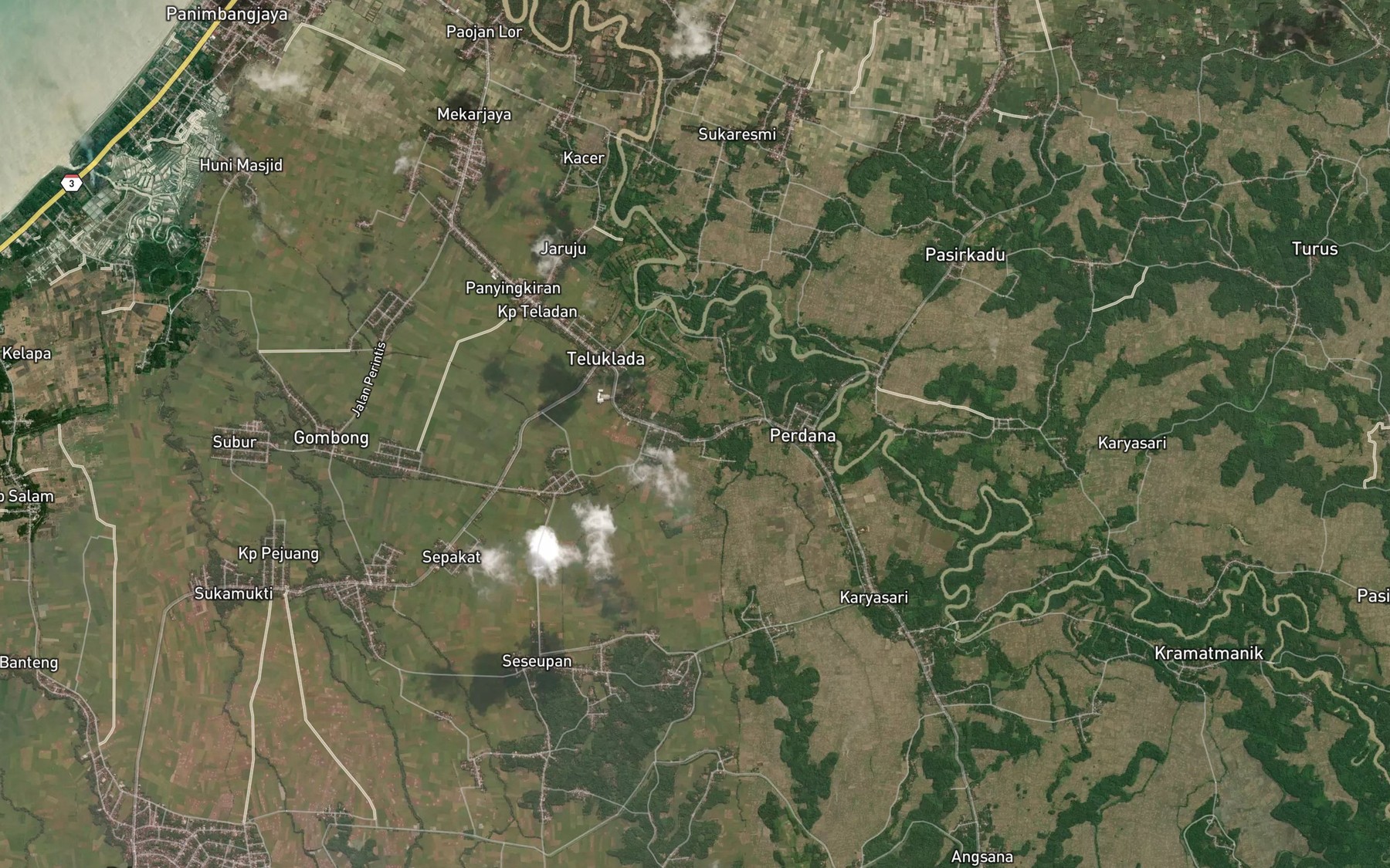 Satellite map of the Ci Lurahtineung