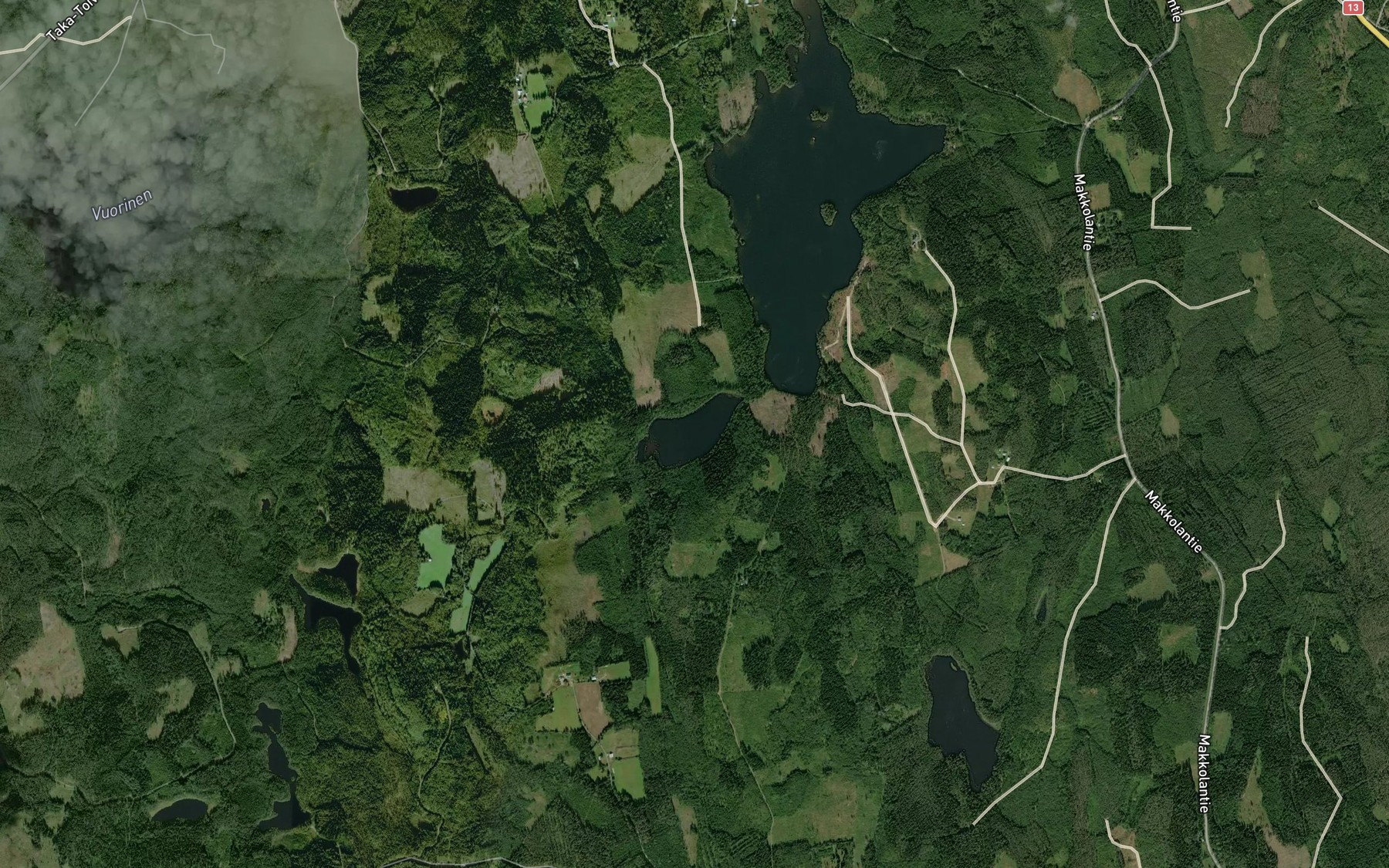 Satellite map of the Kaihlalampi