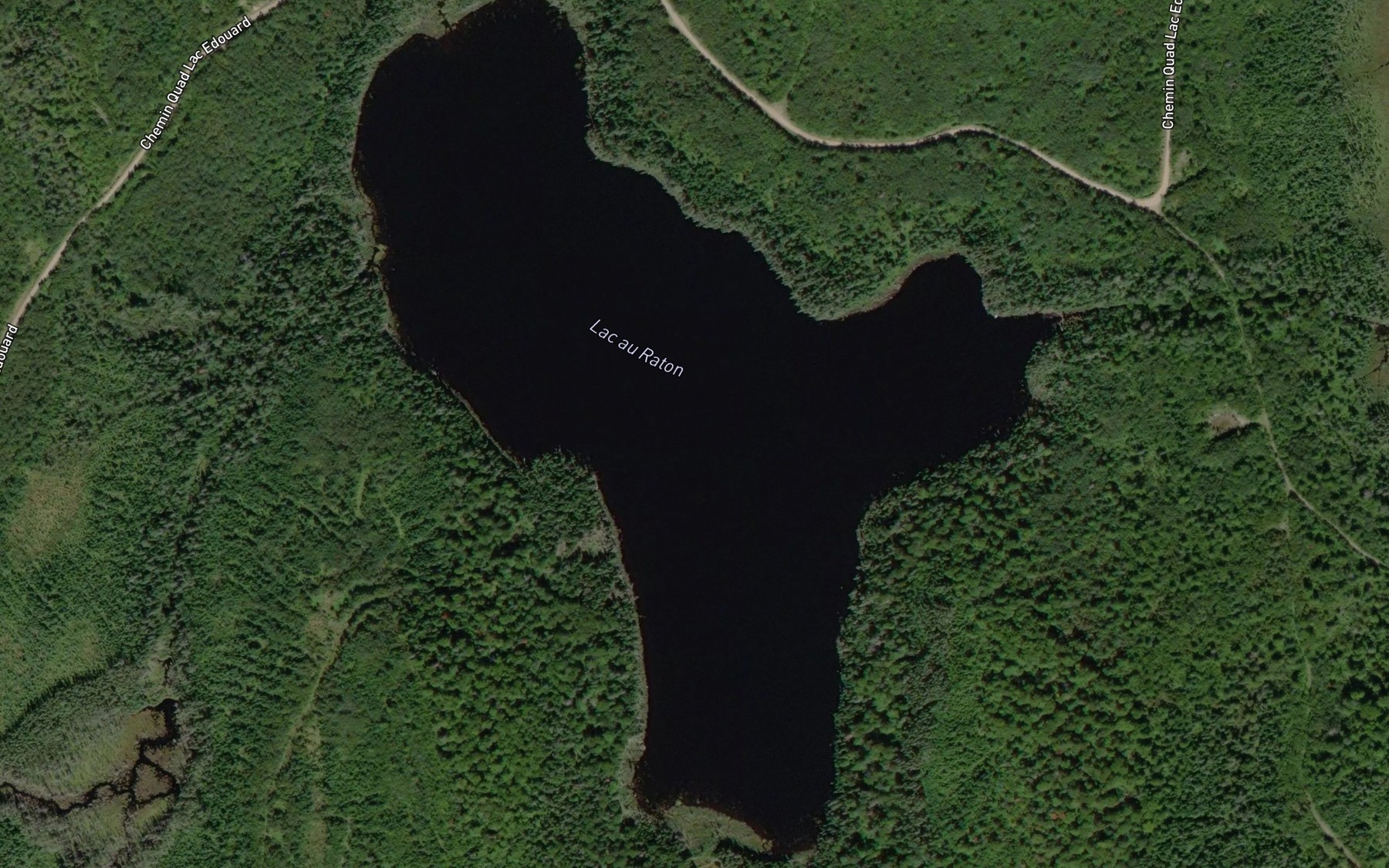 Satellite map of the Lac au Raton