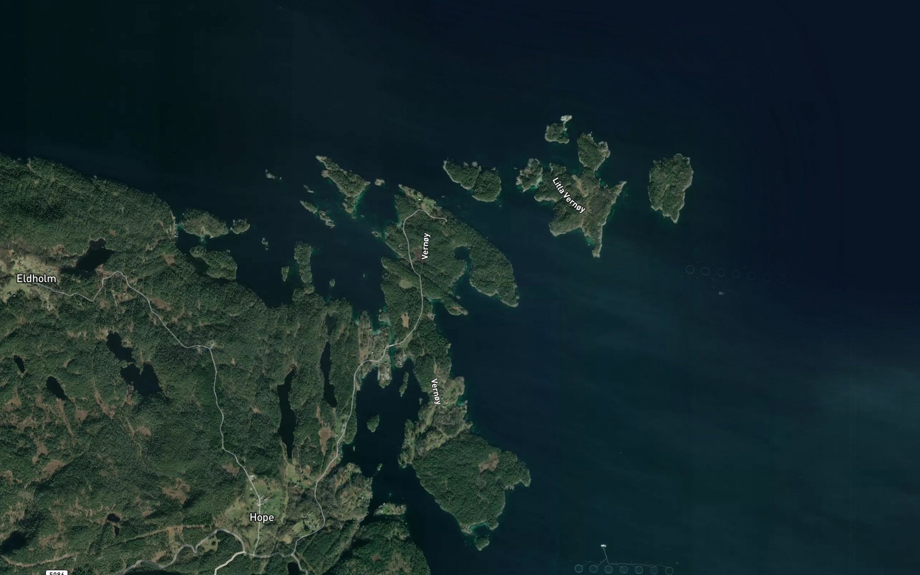 Satellite map of the Kuvagen