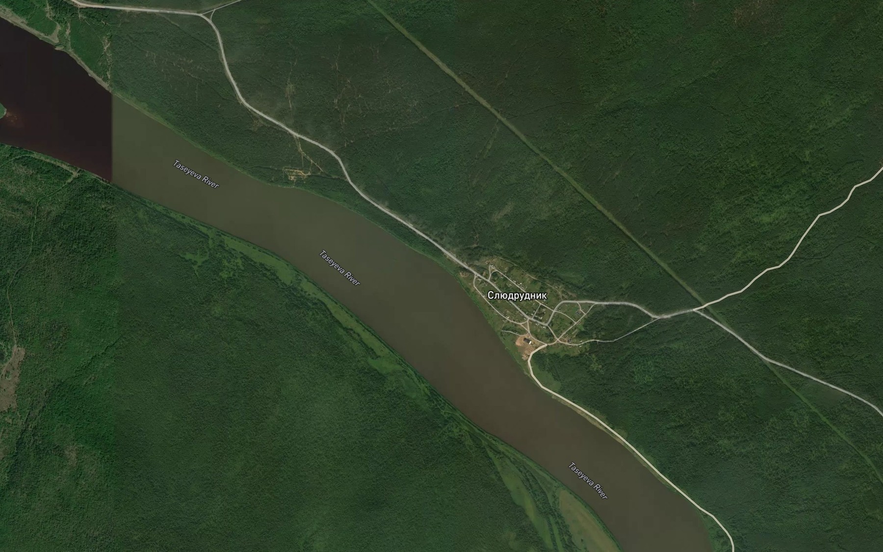 Satellite map of the Padun