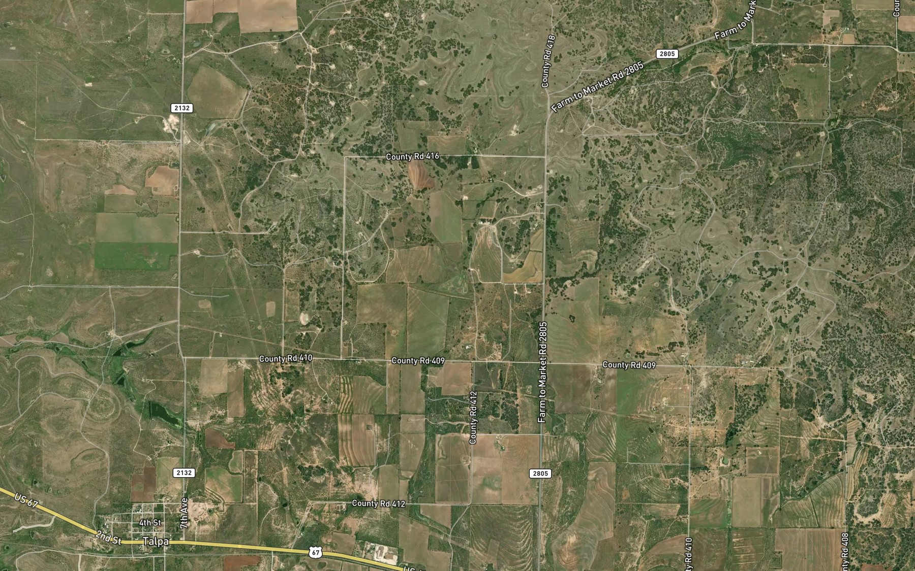 Satellite map of the Soil Conservation Service Site 3 Reservoir