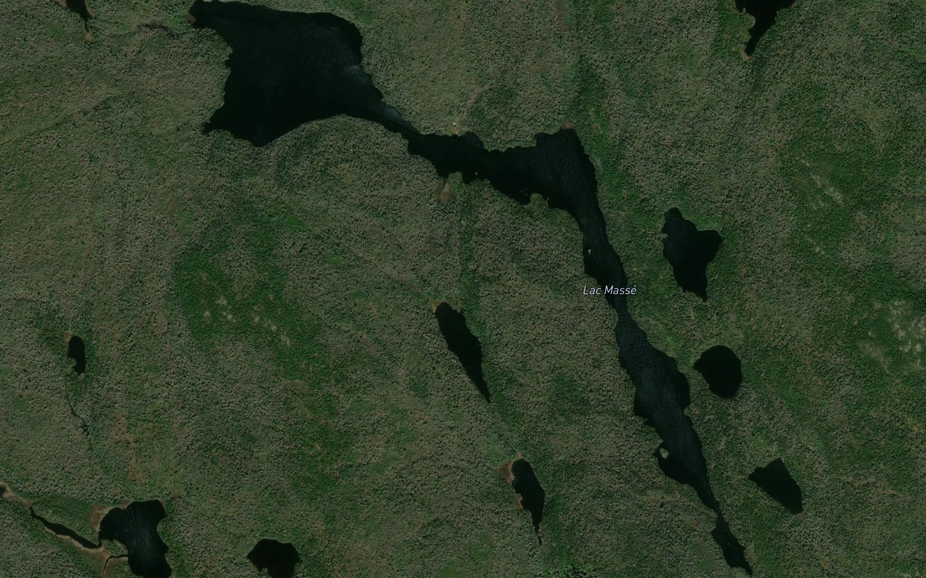 Satellite map of the Lac Masse