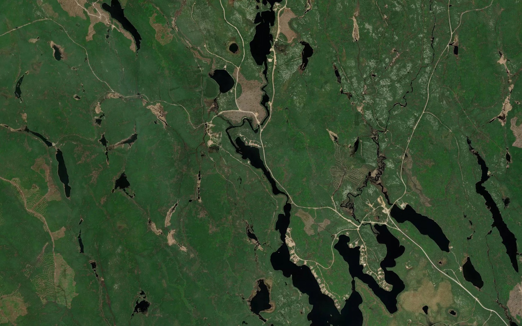 Satellite map of the Lac des Echardes