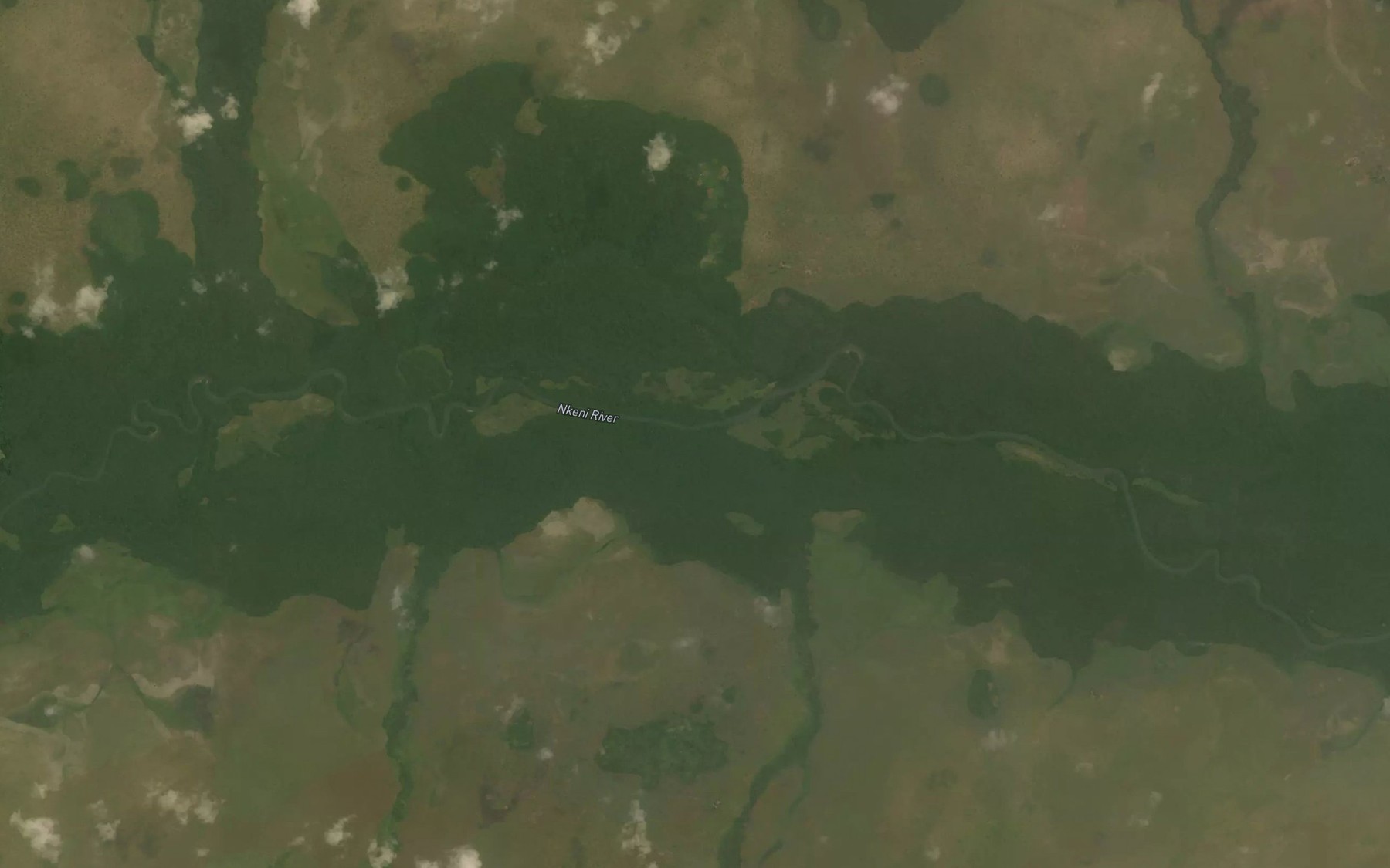Satellite map of the Ngabe