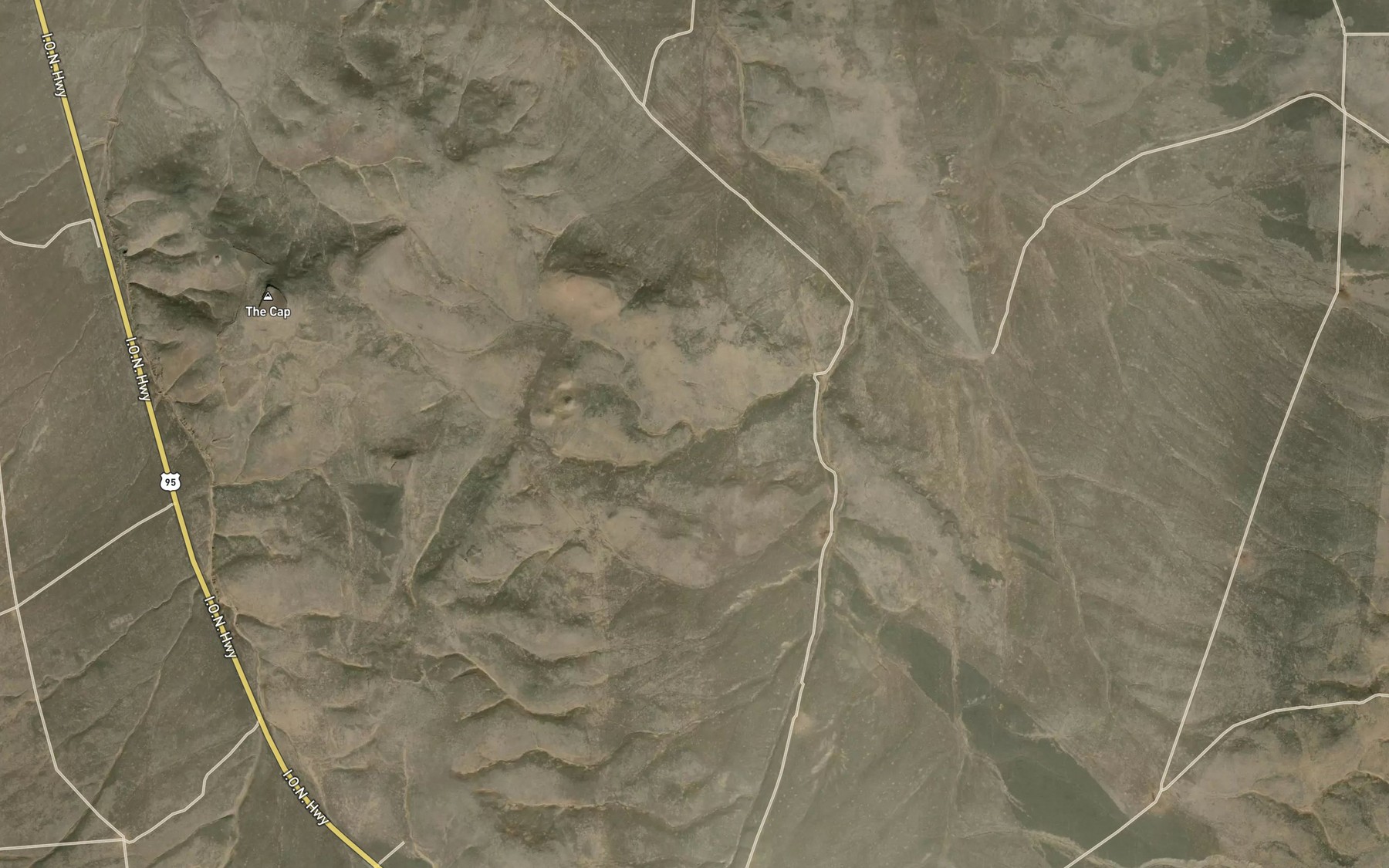 Satellite map of the Lone Star Reservoir
