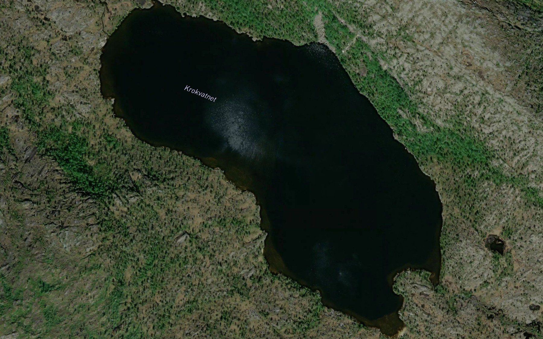 Satellite map of the Krokvatnet