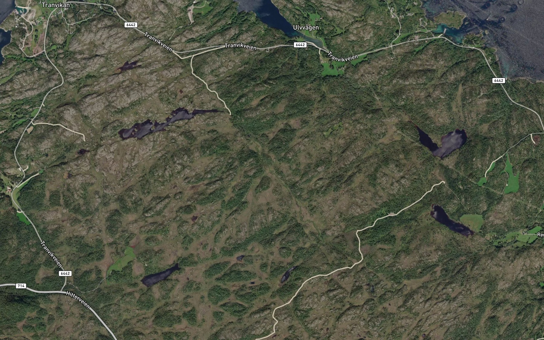 Satellite map of the Kvernabekken