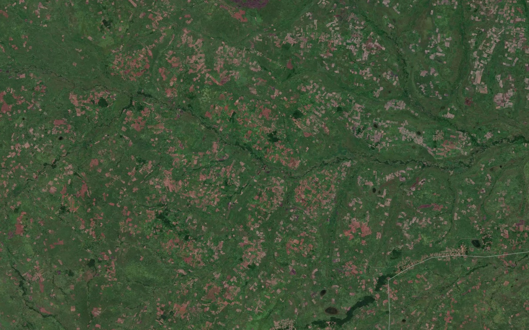 Satellite map of the Tshiula