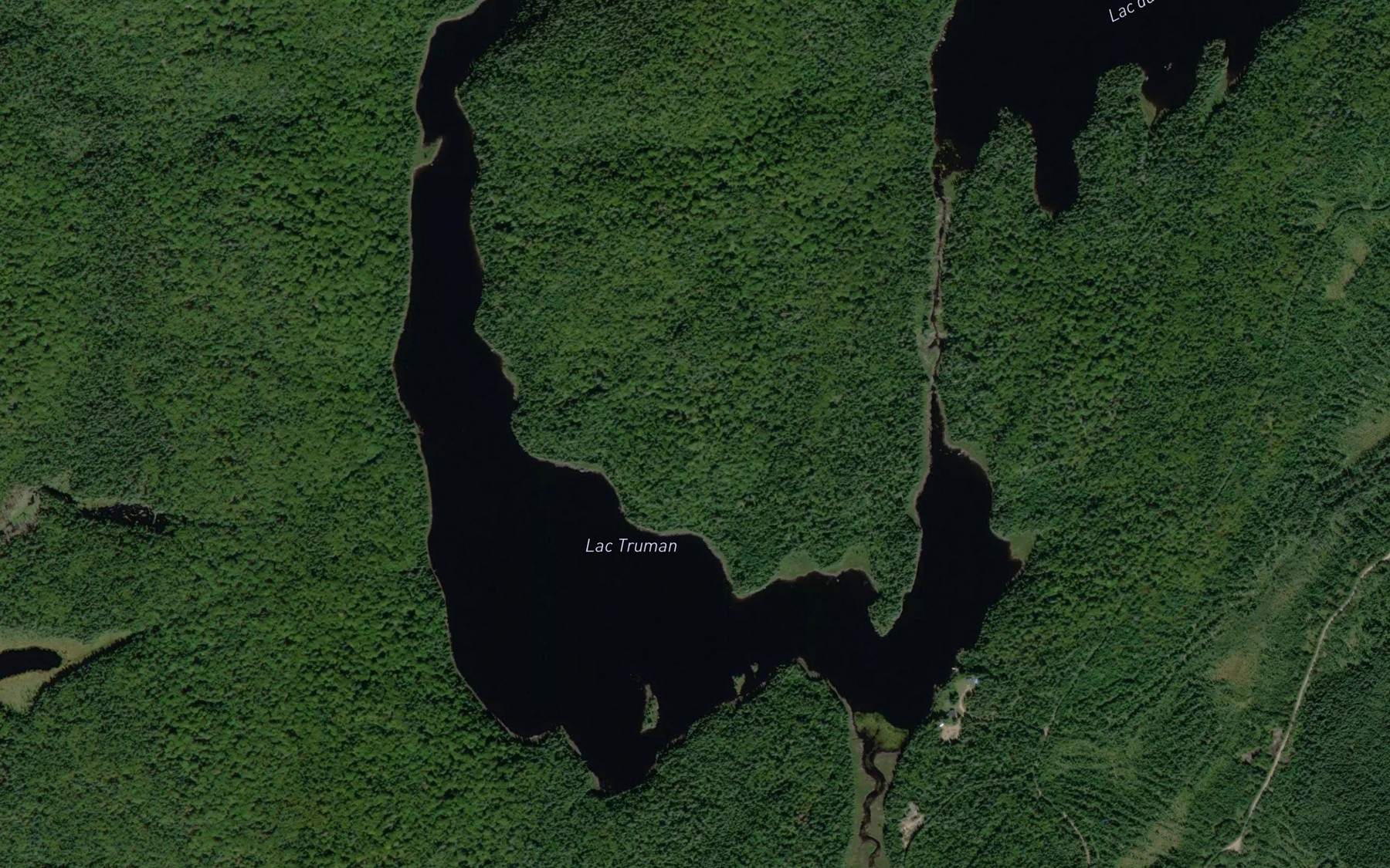 Satellite map of the Lac Truman