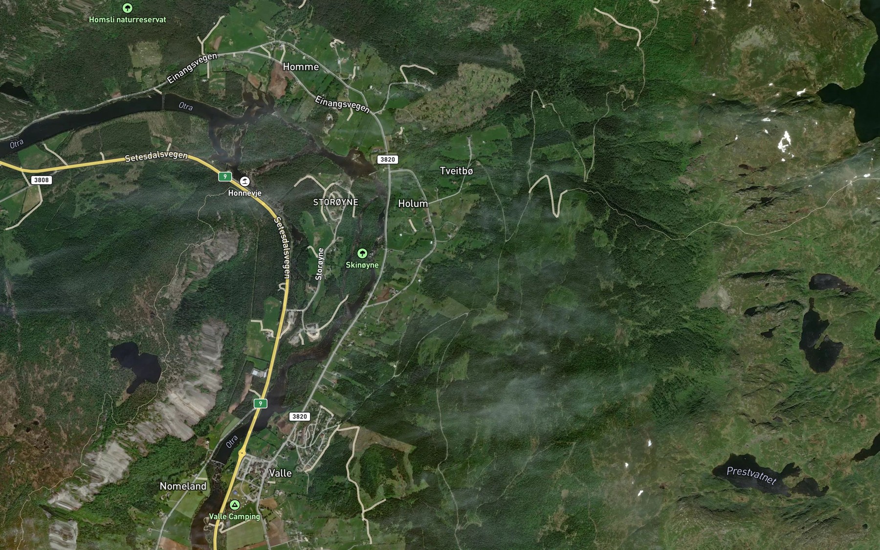 Satellite map of the Joresai