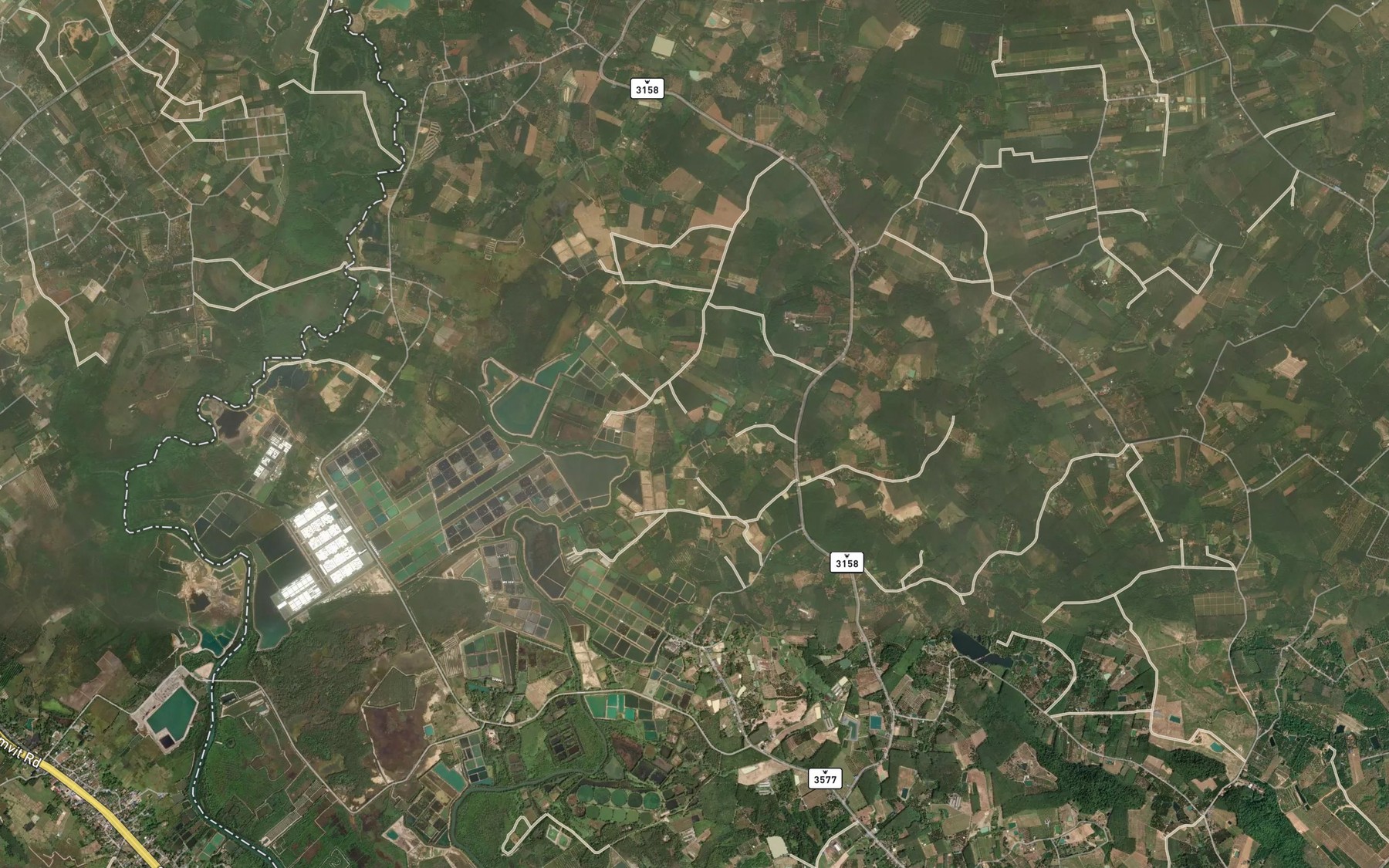 Satellite map of the Khlong Lam Huai