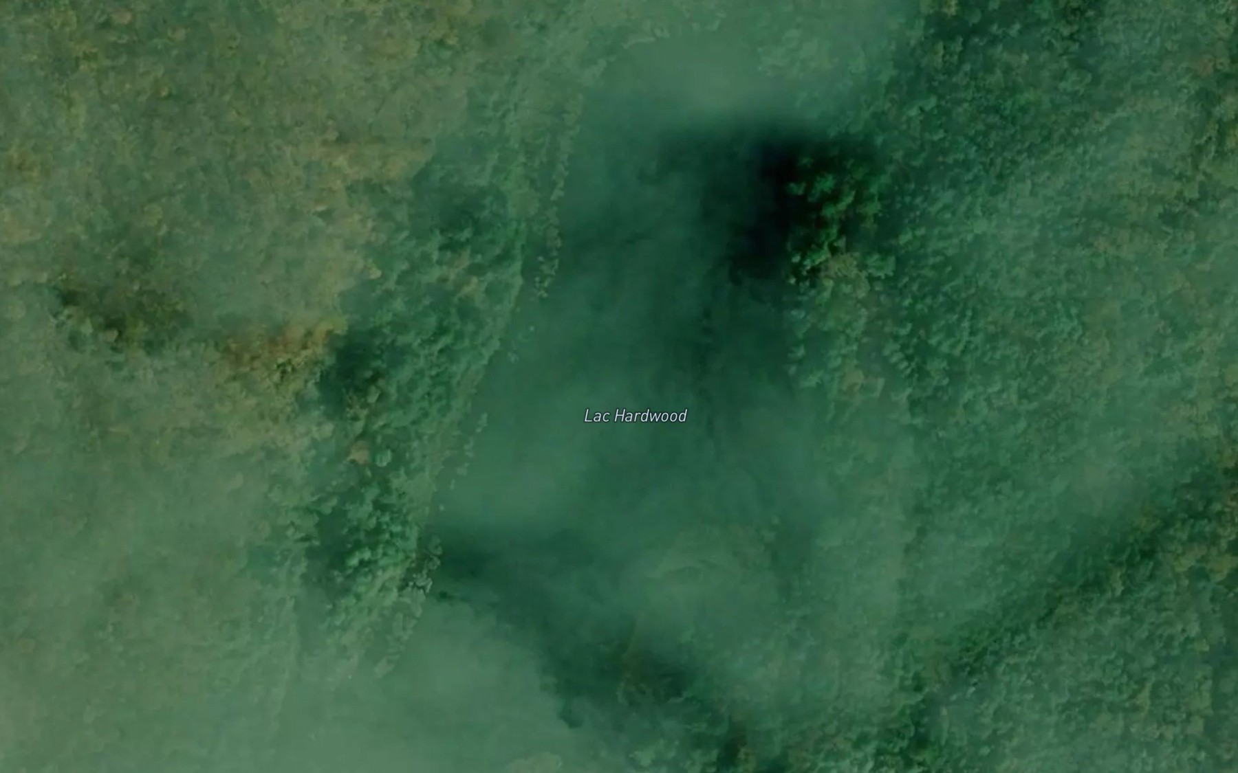 Satellite map of the Lac Hardwood