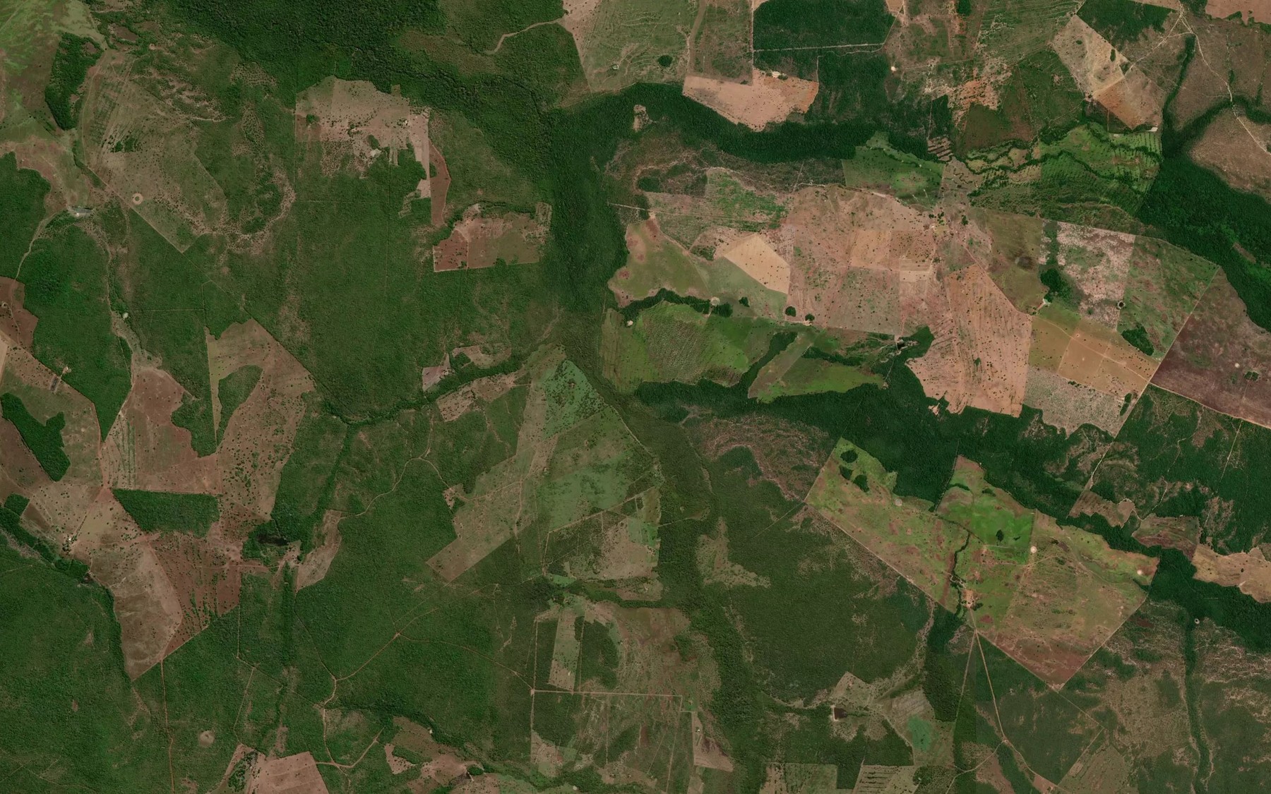 Satellite map of the Corrego Barreiro