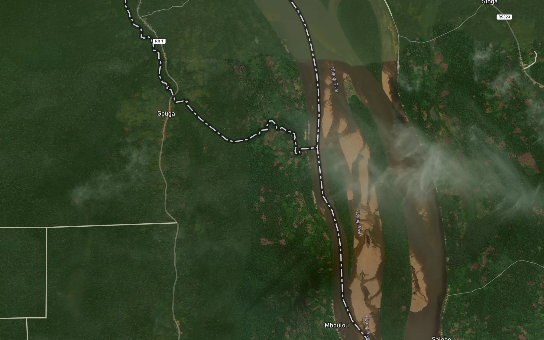 Satellite map of the Mbouka