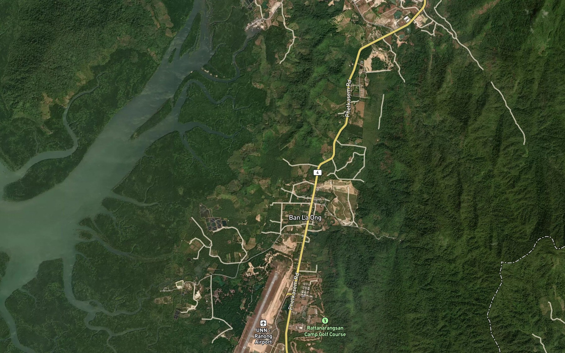 Satellite map of the Khlong La-ong