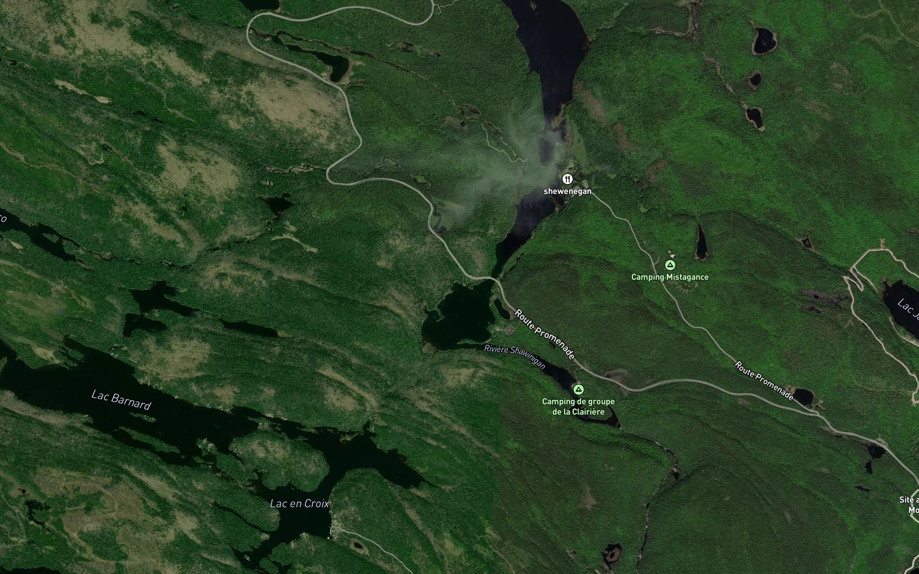 Satellite map of the Ruisseau Brodeur
