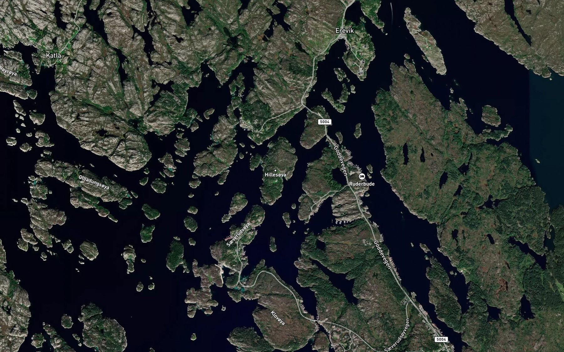 Satellite map of the Austra Hillesoyvika